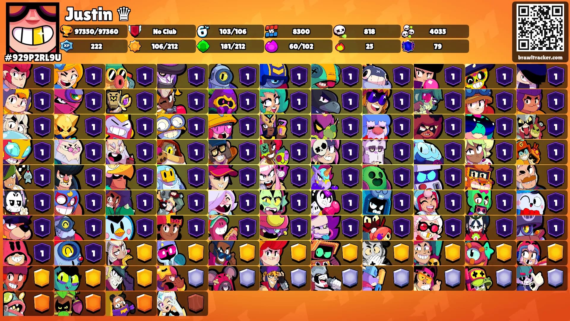 Justin ♛'s Ranks