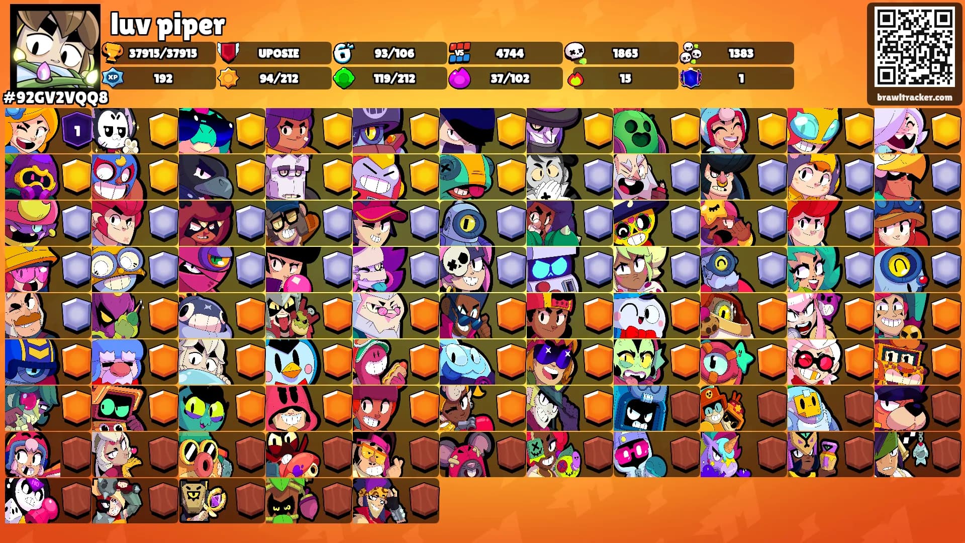 luv piper's Ranks