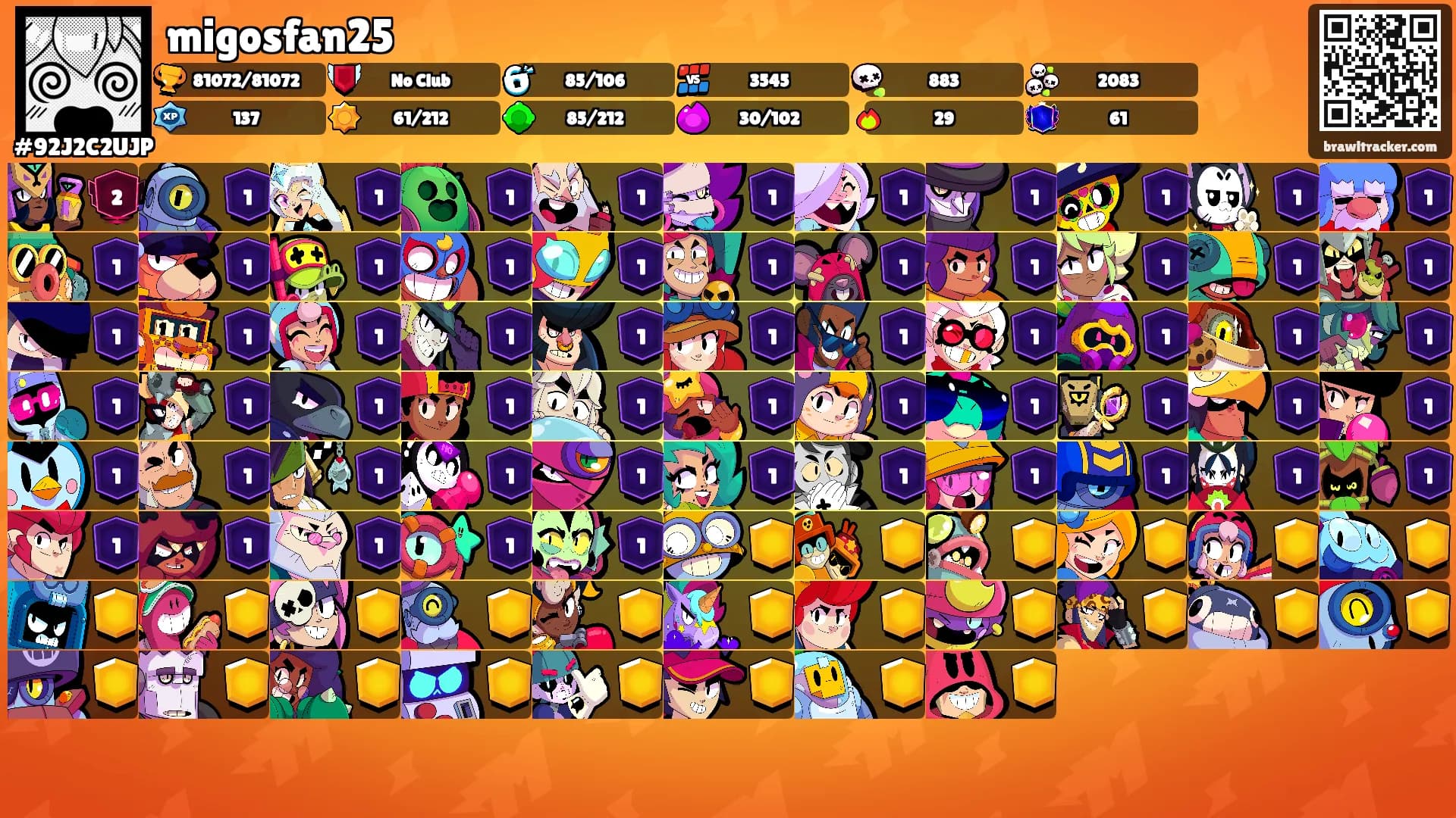 migosfan25's Ranks