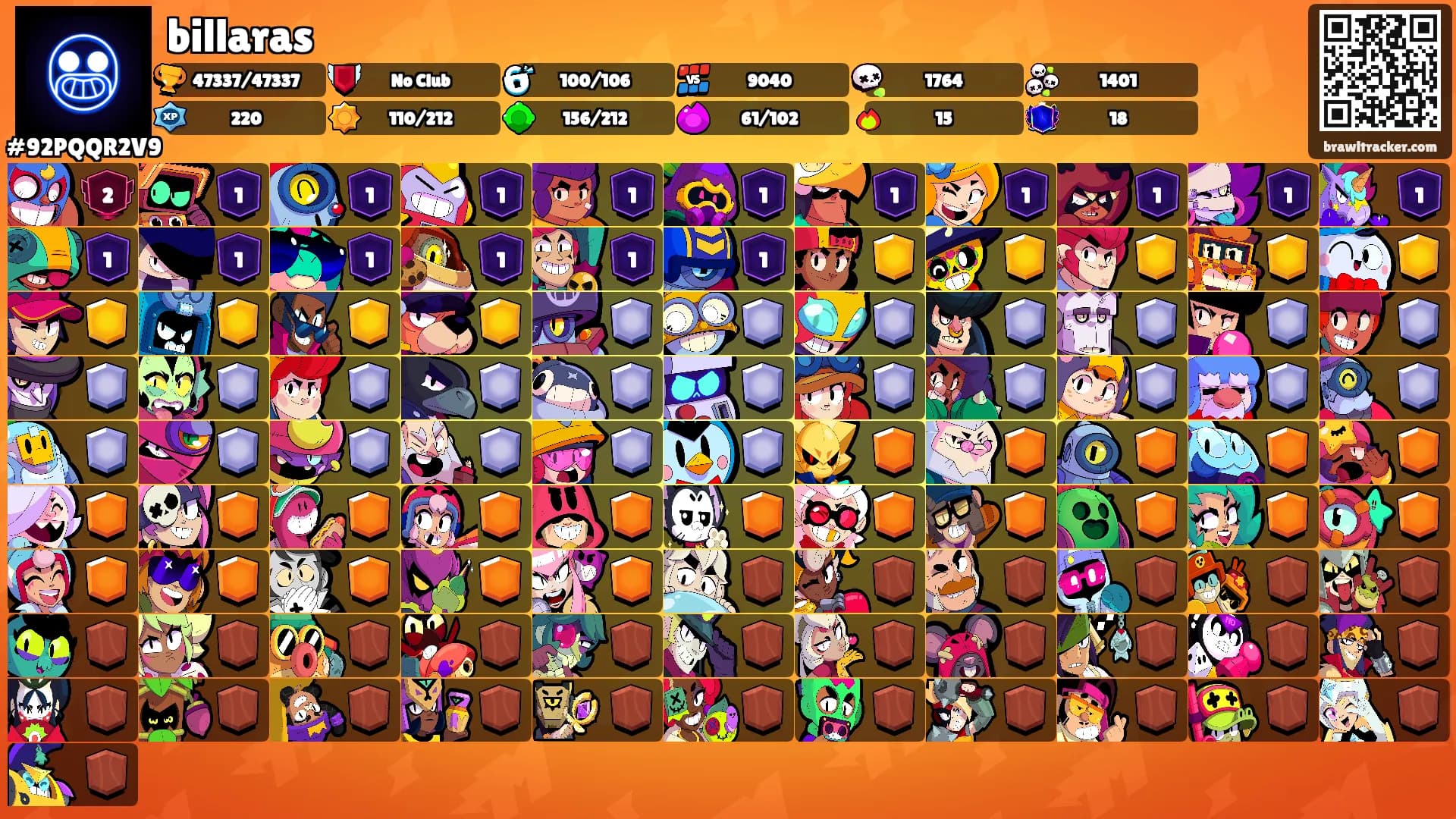 billaras's Ranks
