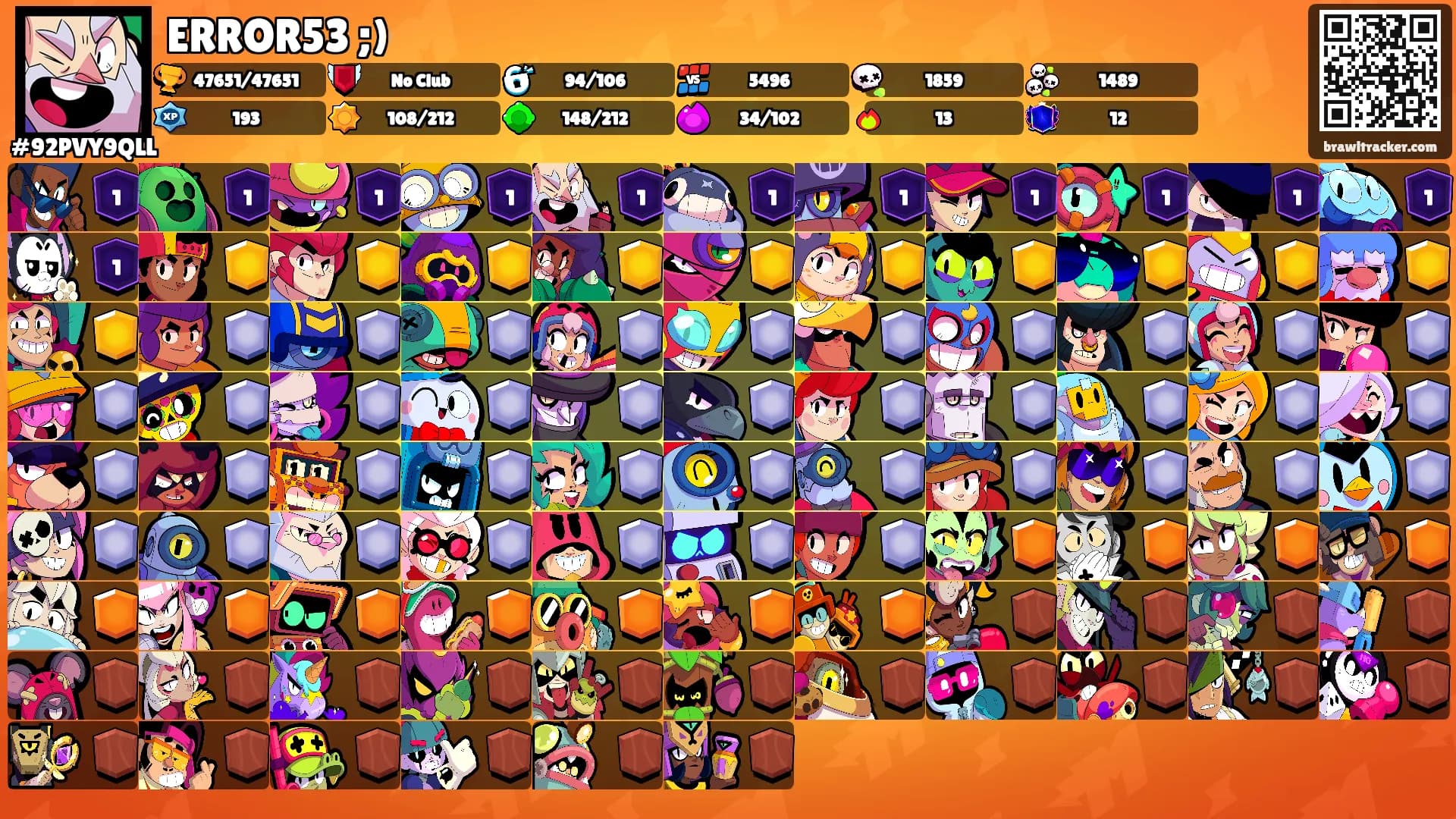 ERROR53 ;)'s Ranks