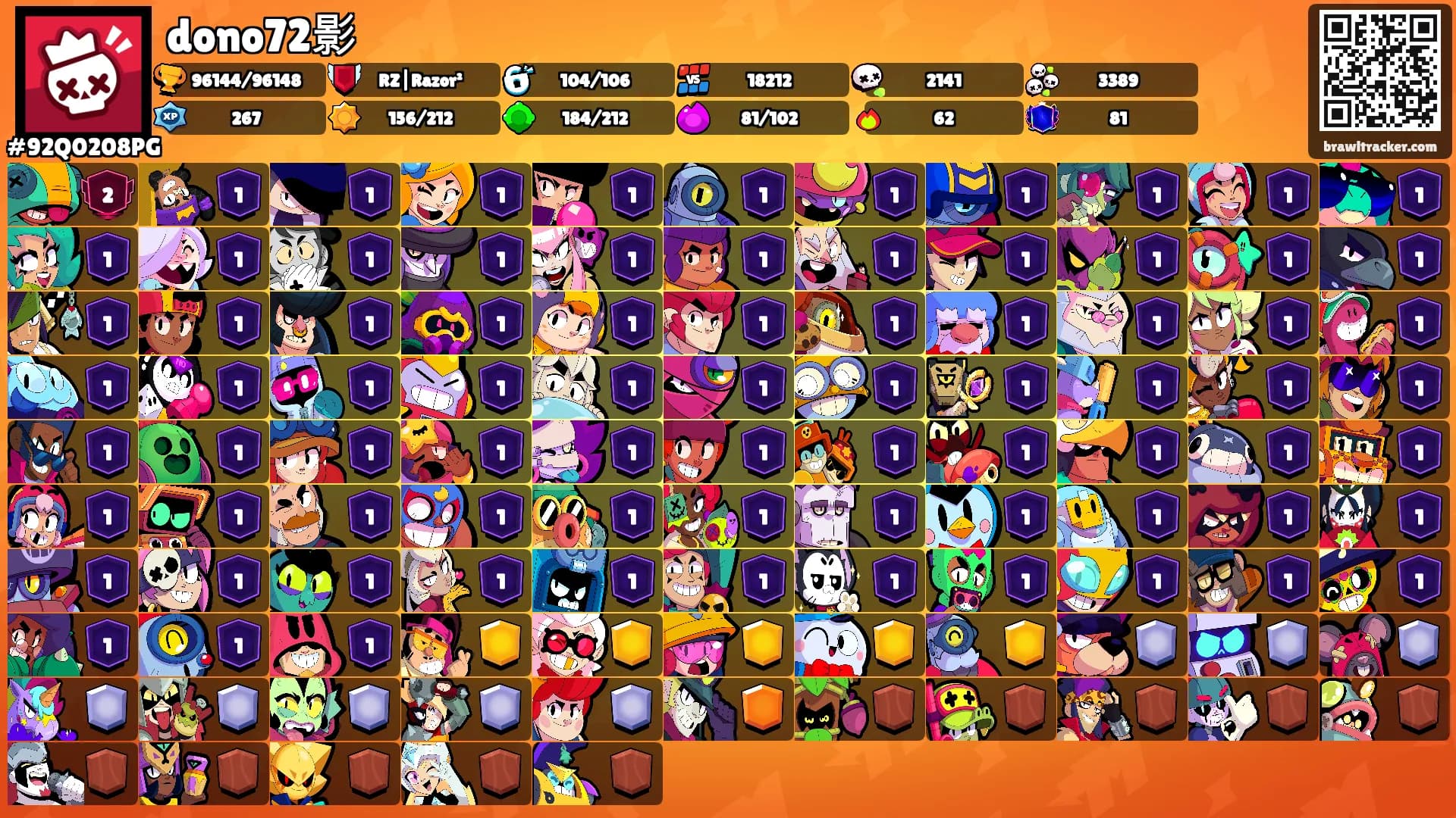 dono72影's Ranks