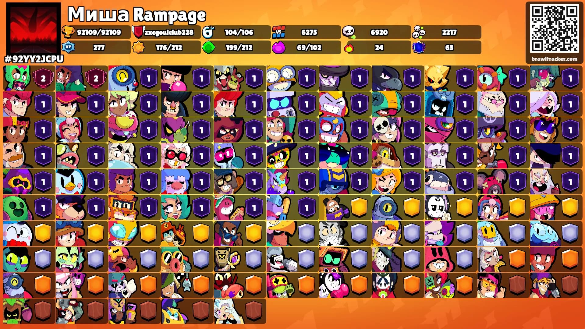 Миша Rampage's Ranks