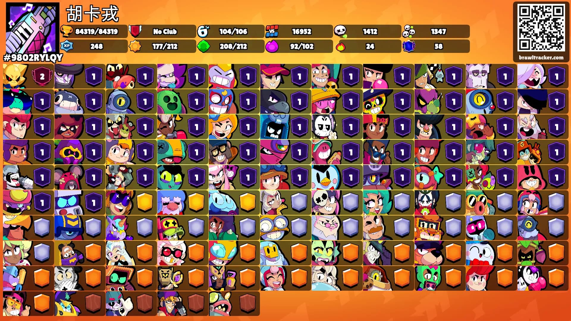 胡卡戎's Ranks