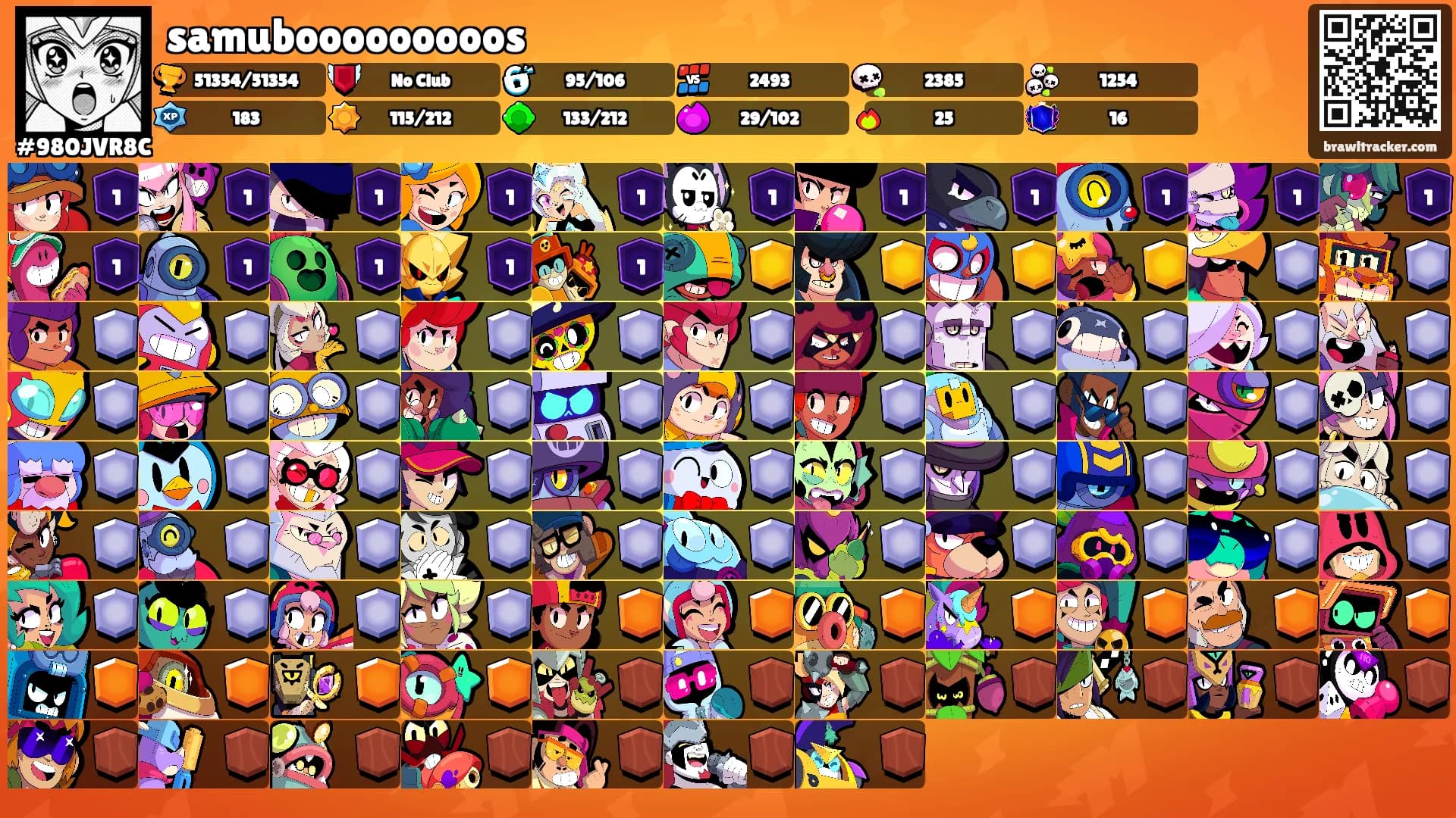 samubooooooooos's Ranks