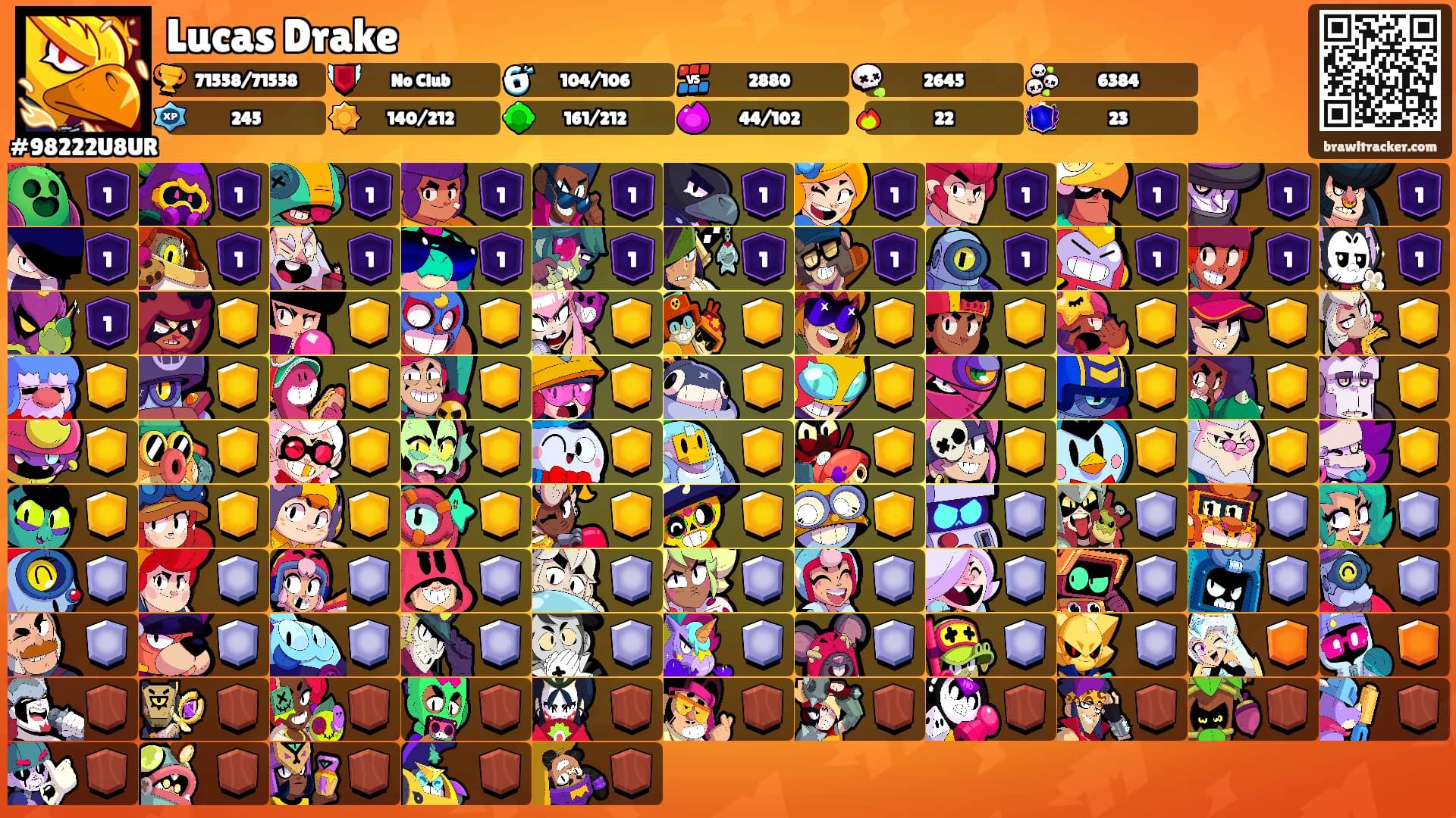 Lucas Drake's Ranks
