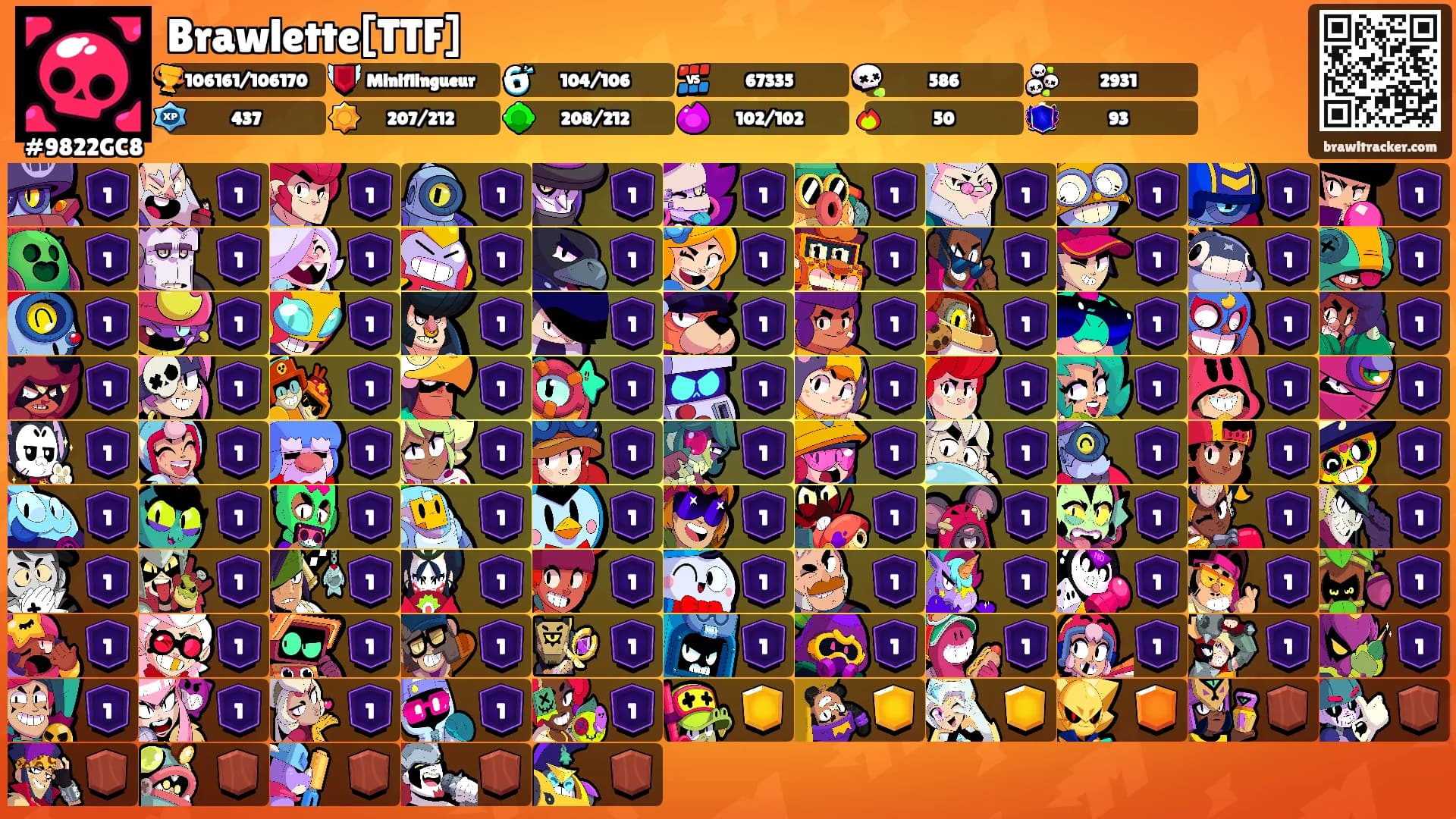 Brawlette[TTF]'s Ranks