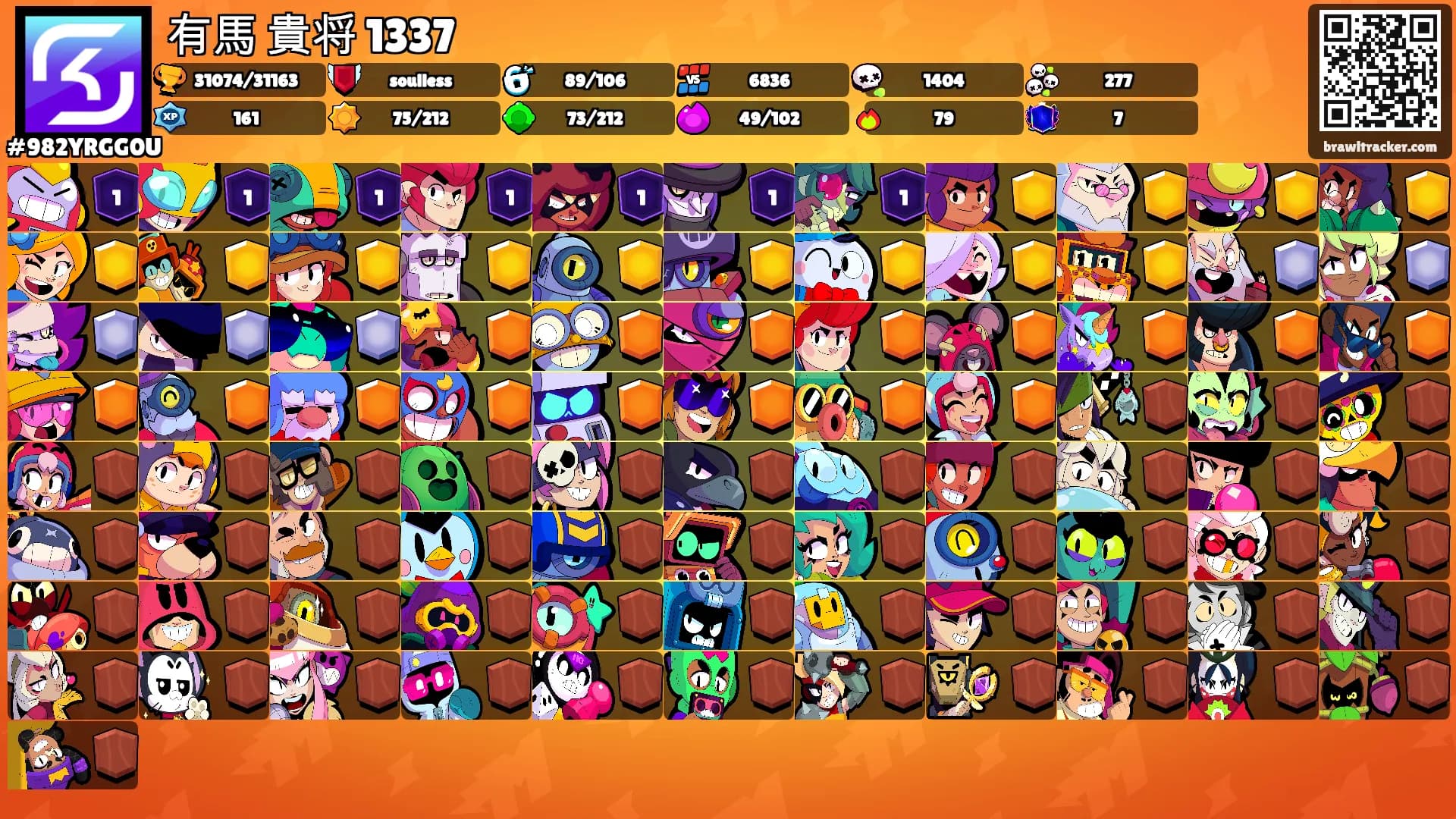 有馬 貴将 1337's Ranks