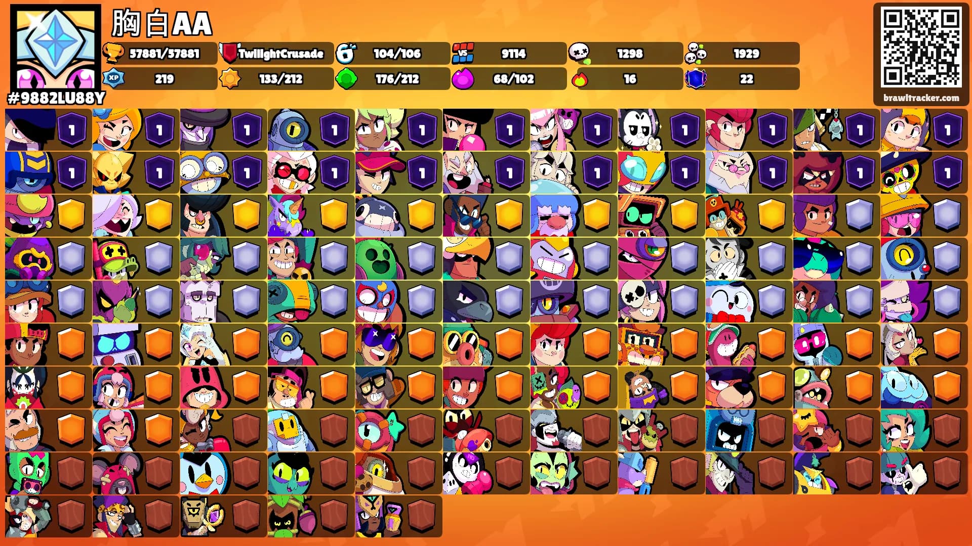 胸白AA's Ranks