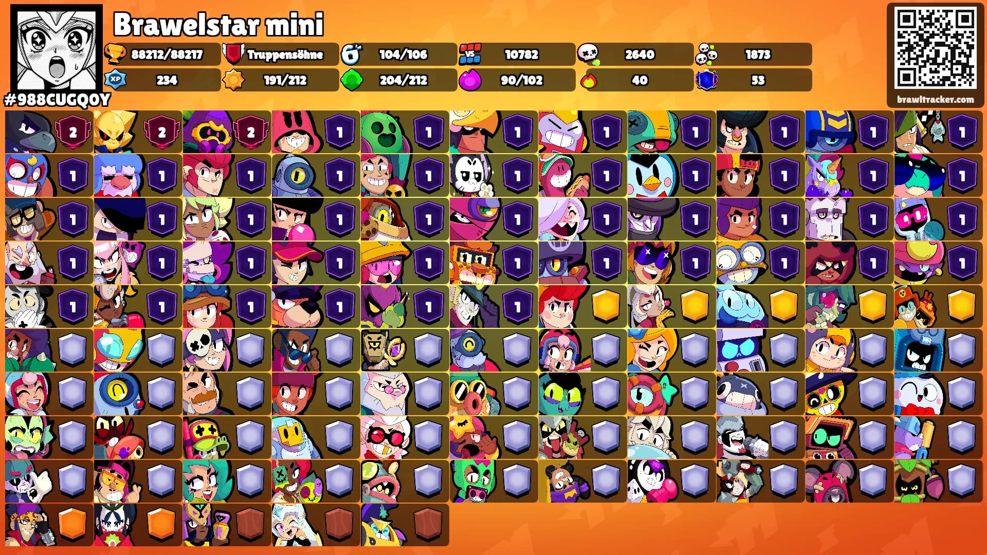 Brawelstar mini's Ranks