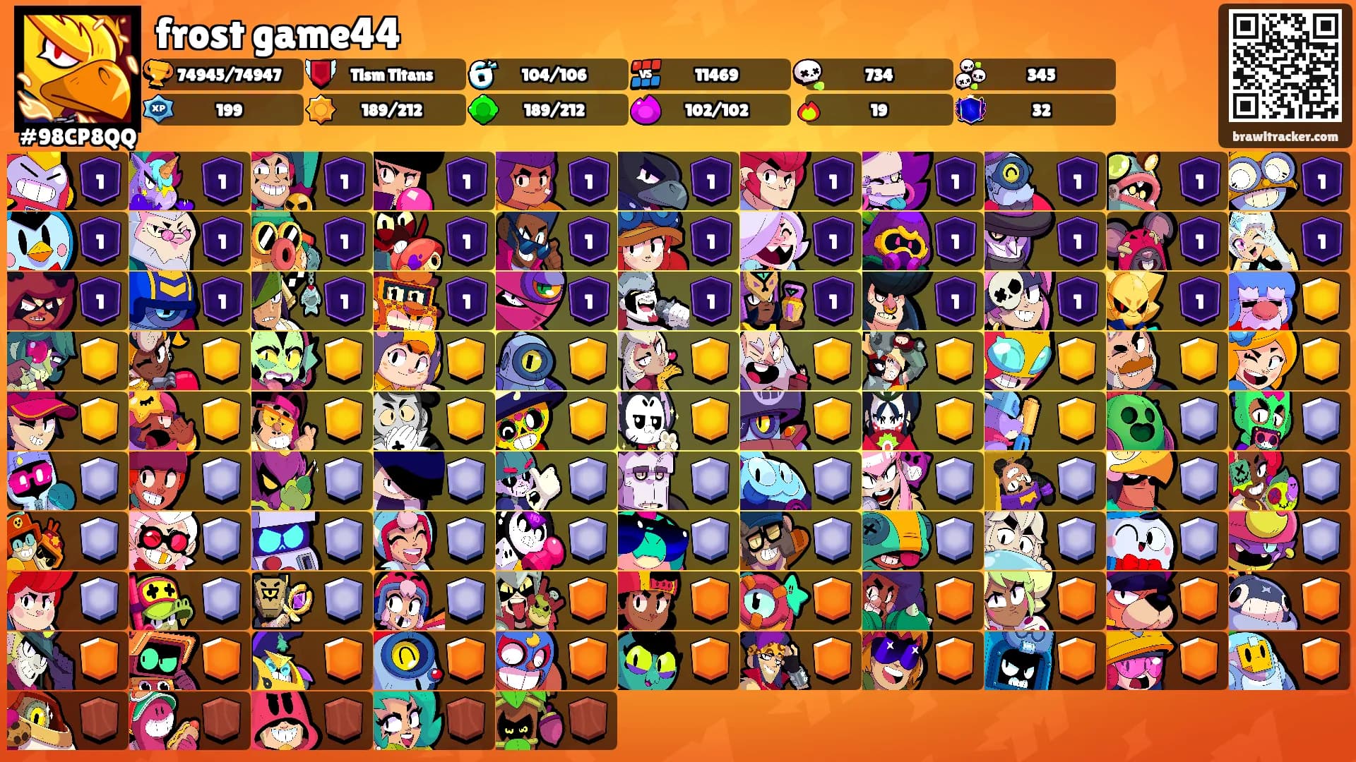 frost game44's Ranks