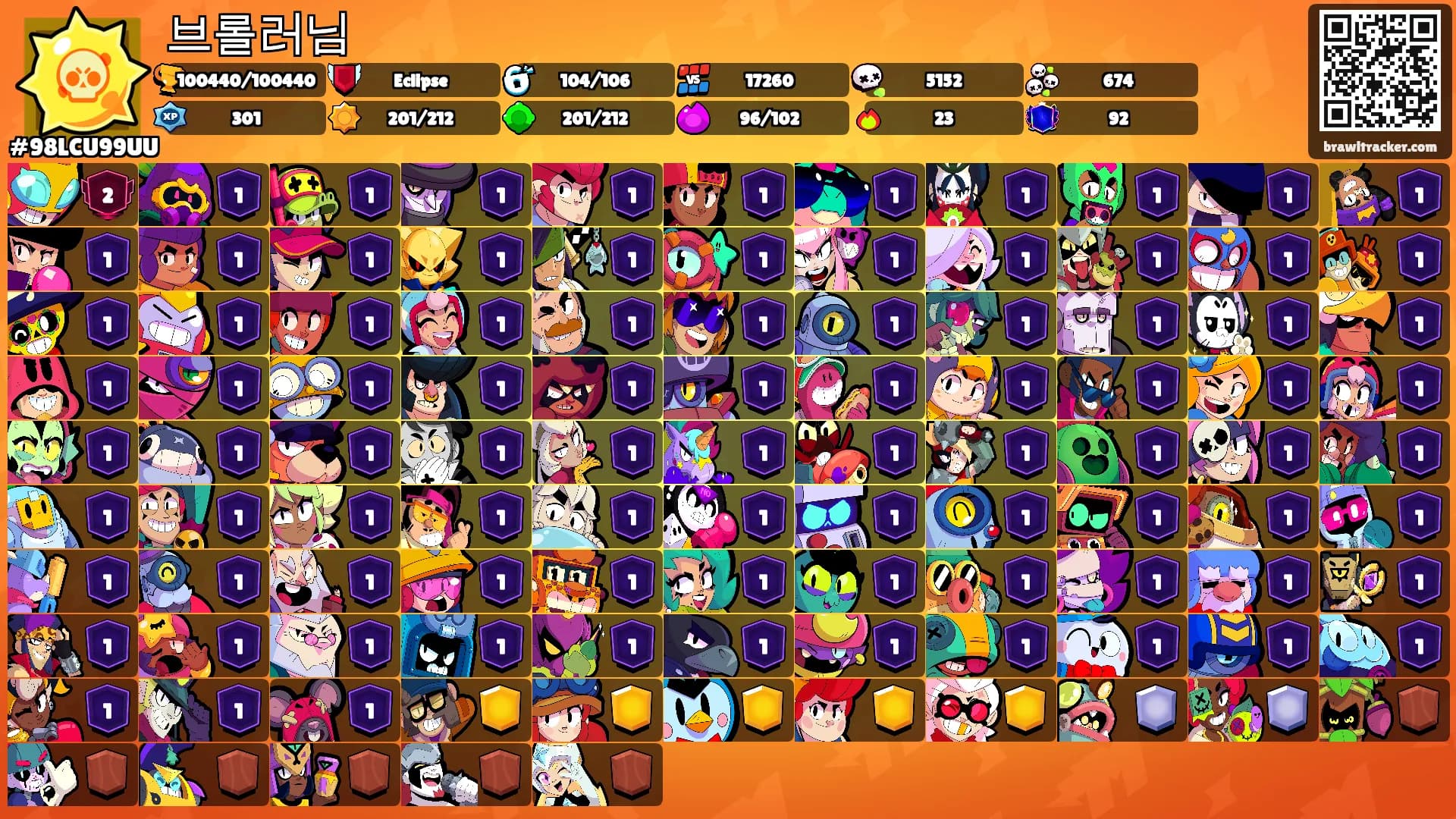 브롤러님's Ranks
