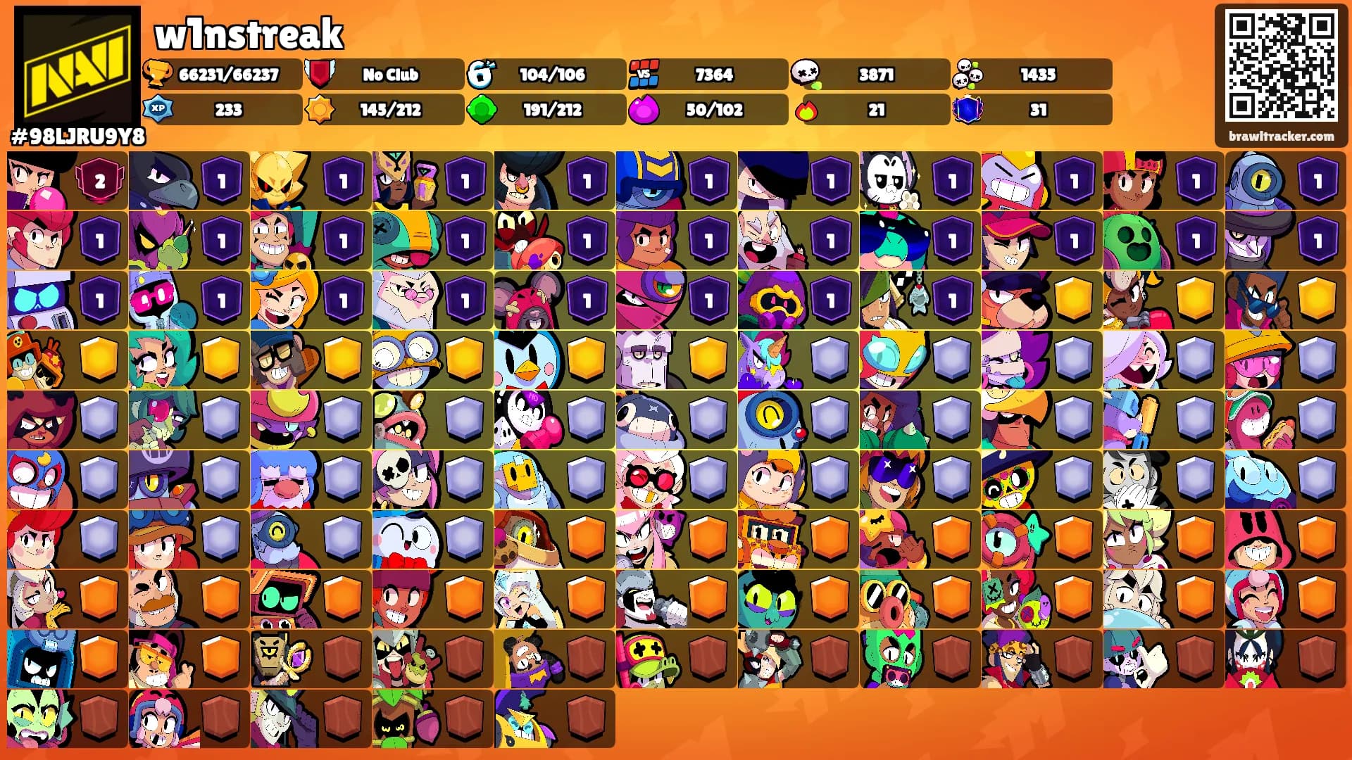 w1nstreak's Ranks