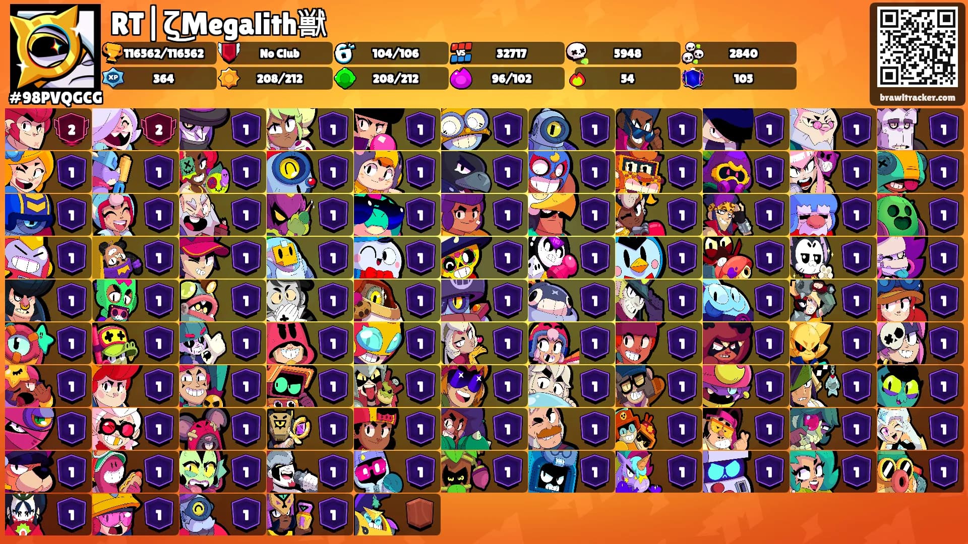 RT|ζ͜Megalith獣's Ranks