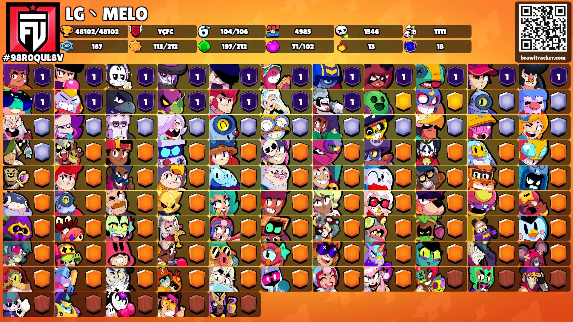 LG丶MELO's Ranks