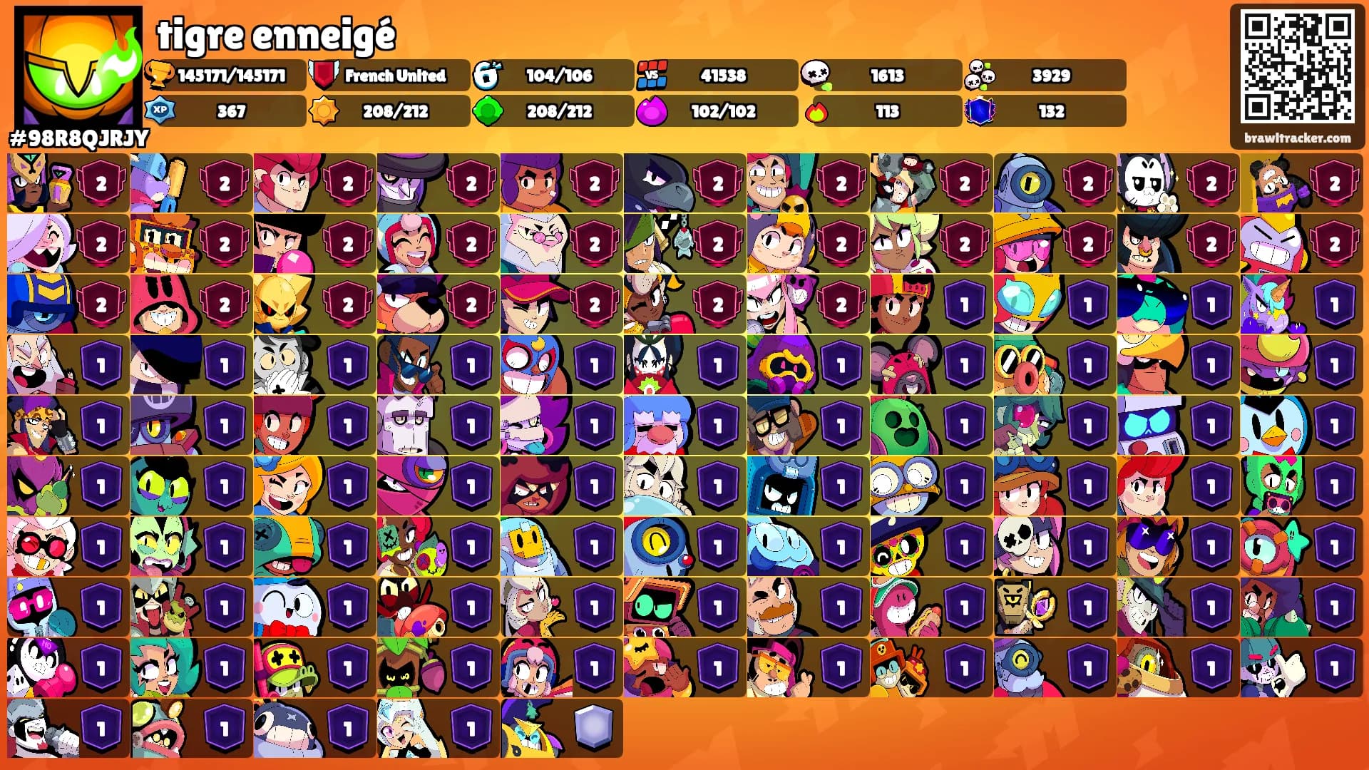 tigre enneigé's Ranks