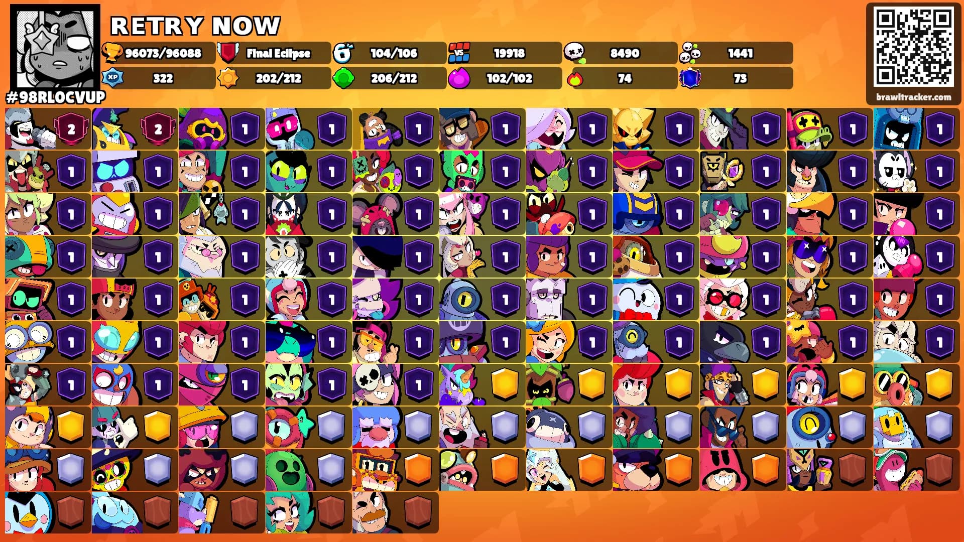 ʀᴇᴛʀʏ ɴᴏᴡ's Ranks