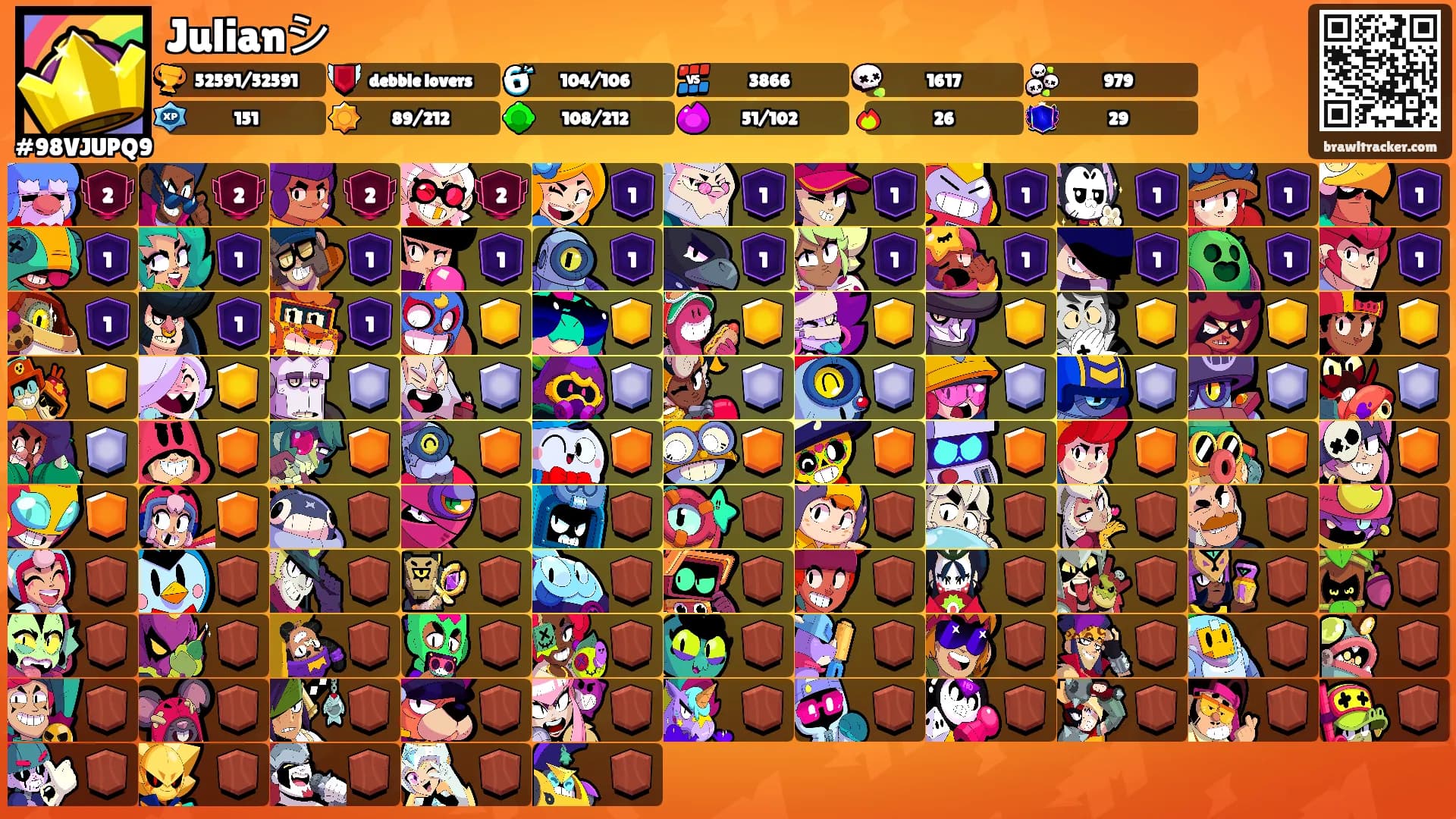 Julianシ's Ranks