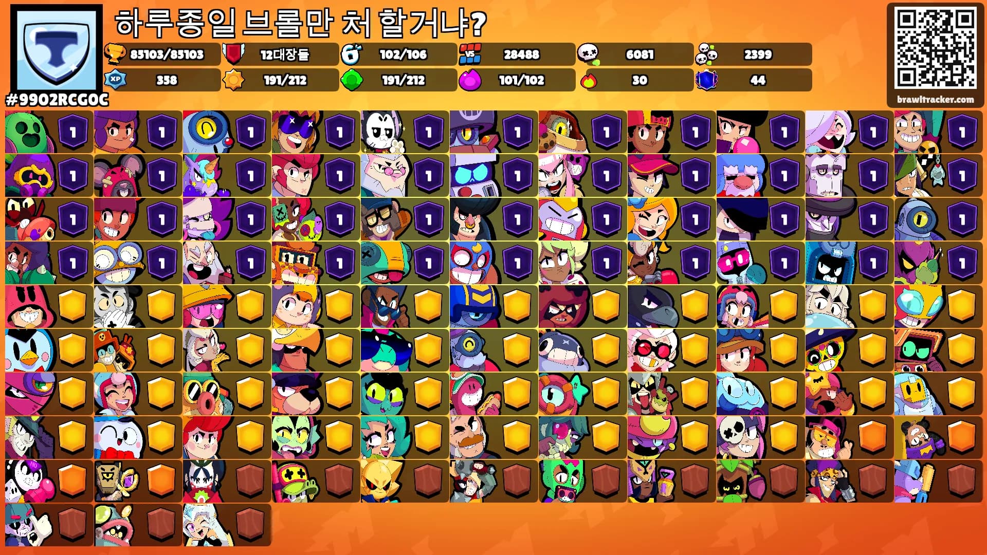 하루종일 브롤만 처 할거냐?'s Ranks