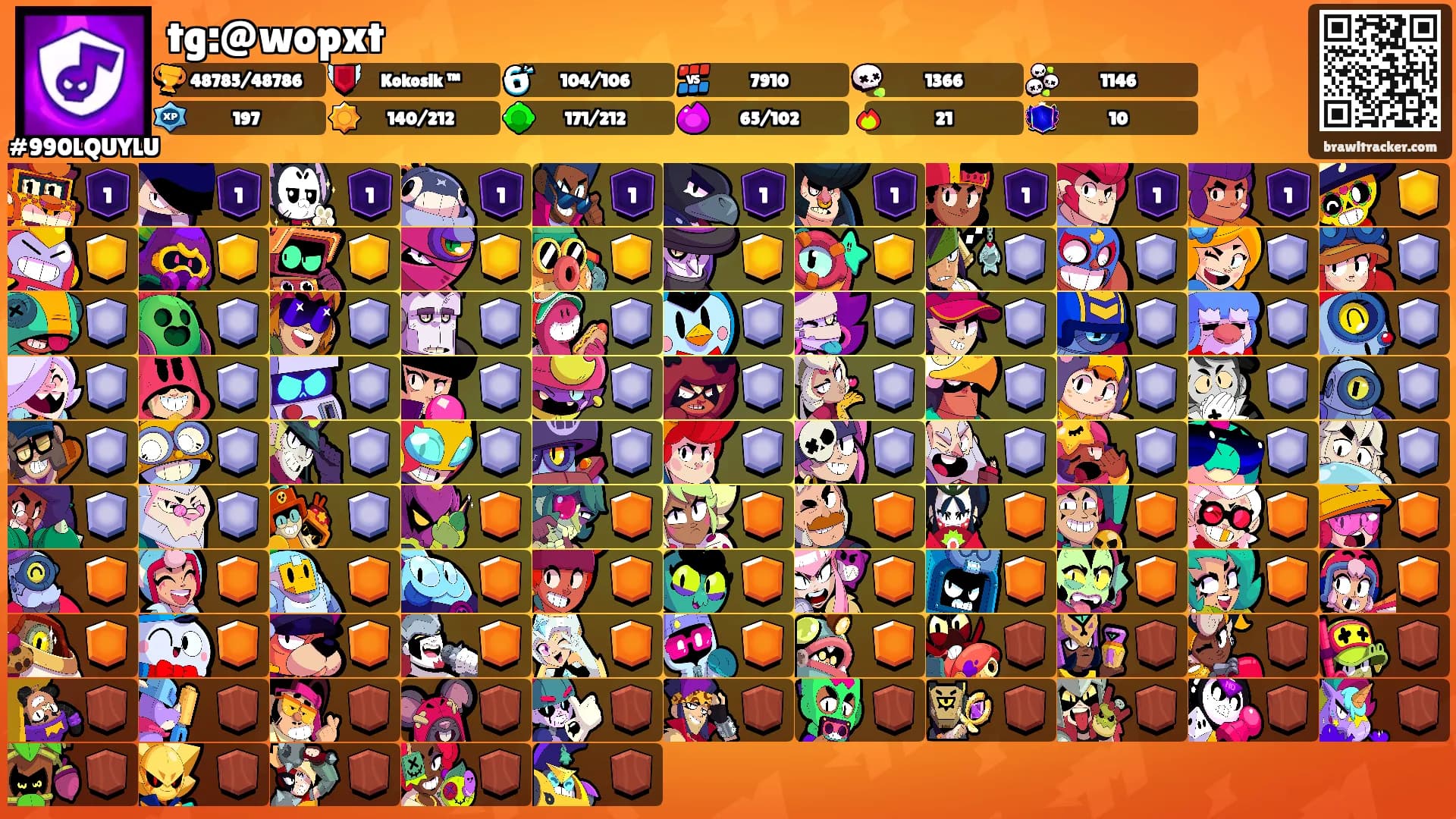 tg:@wopxt's Ranks