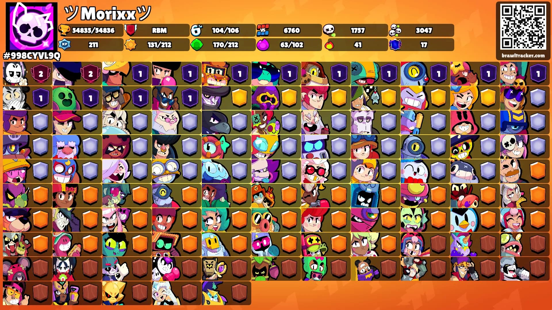 ツMorixxツ's Ranks