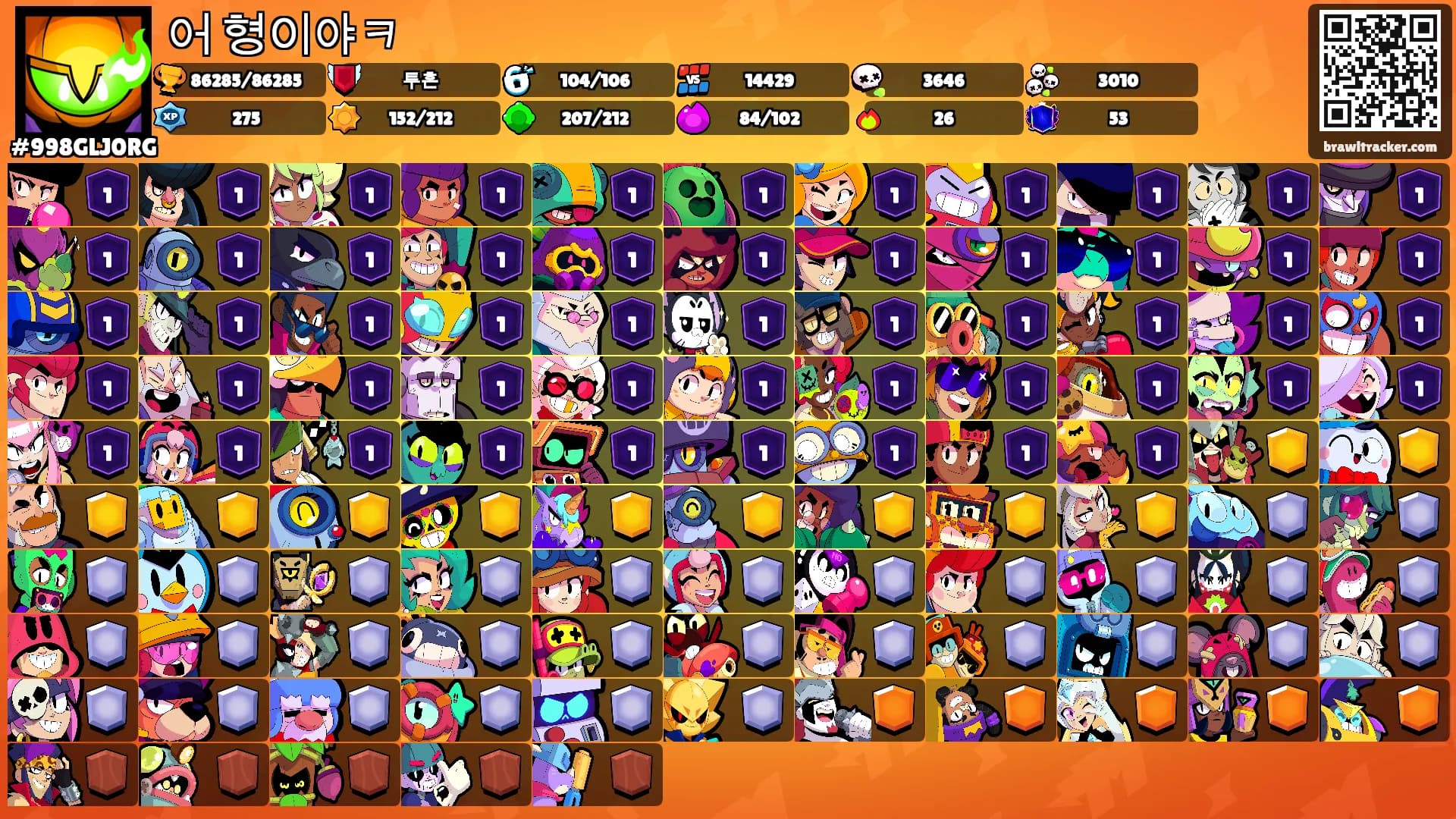 어 형이야ㅋ's Ranks
