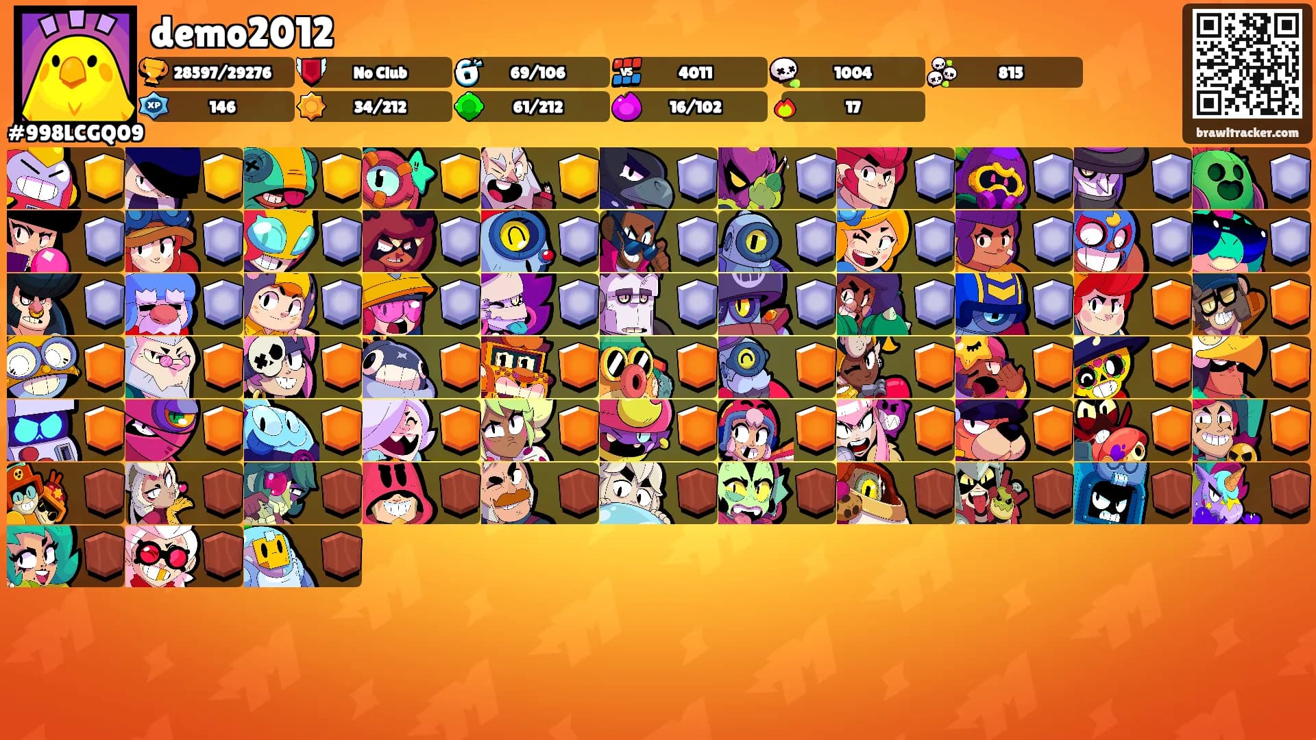 demo2012's Ranks