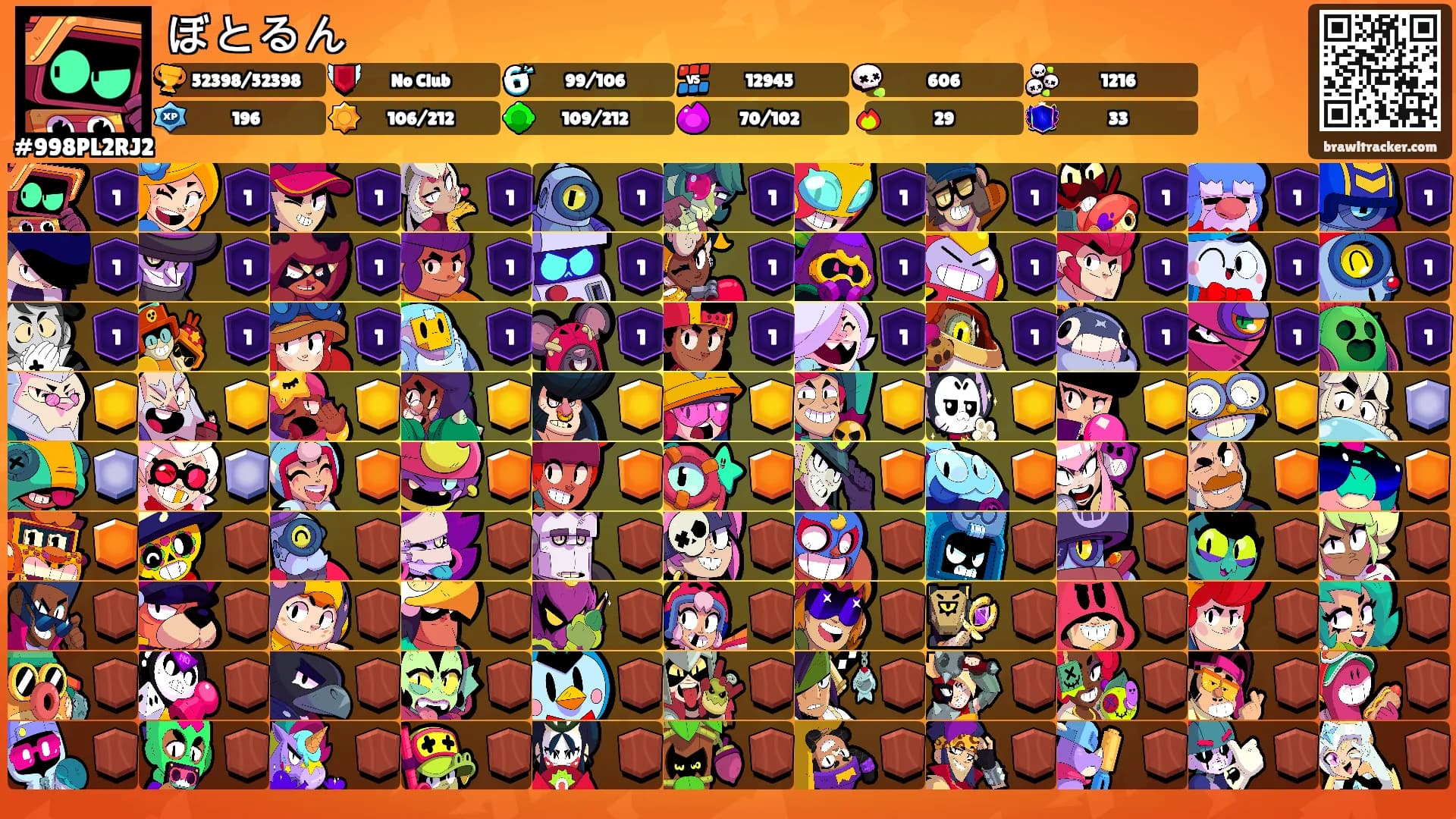 ぼとるん's Ranks