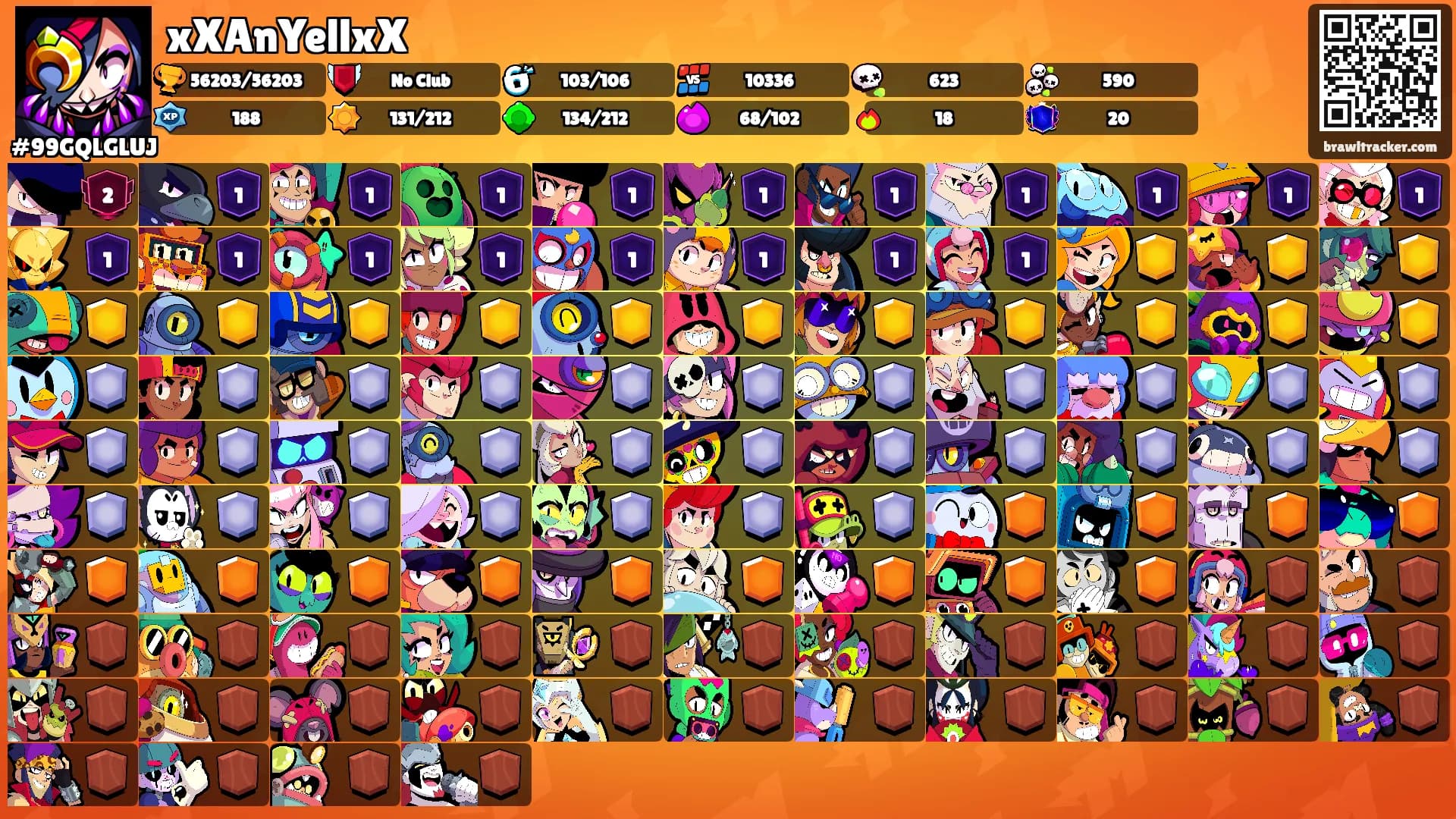 xXAnYellxX's Ranks