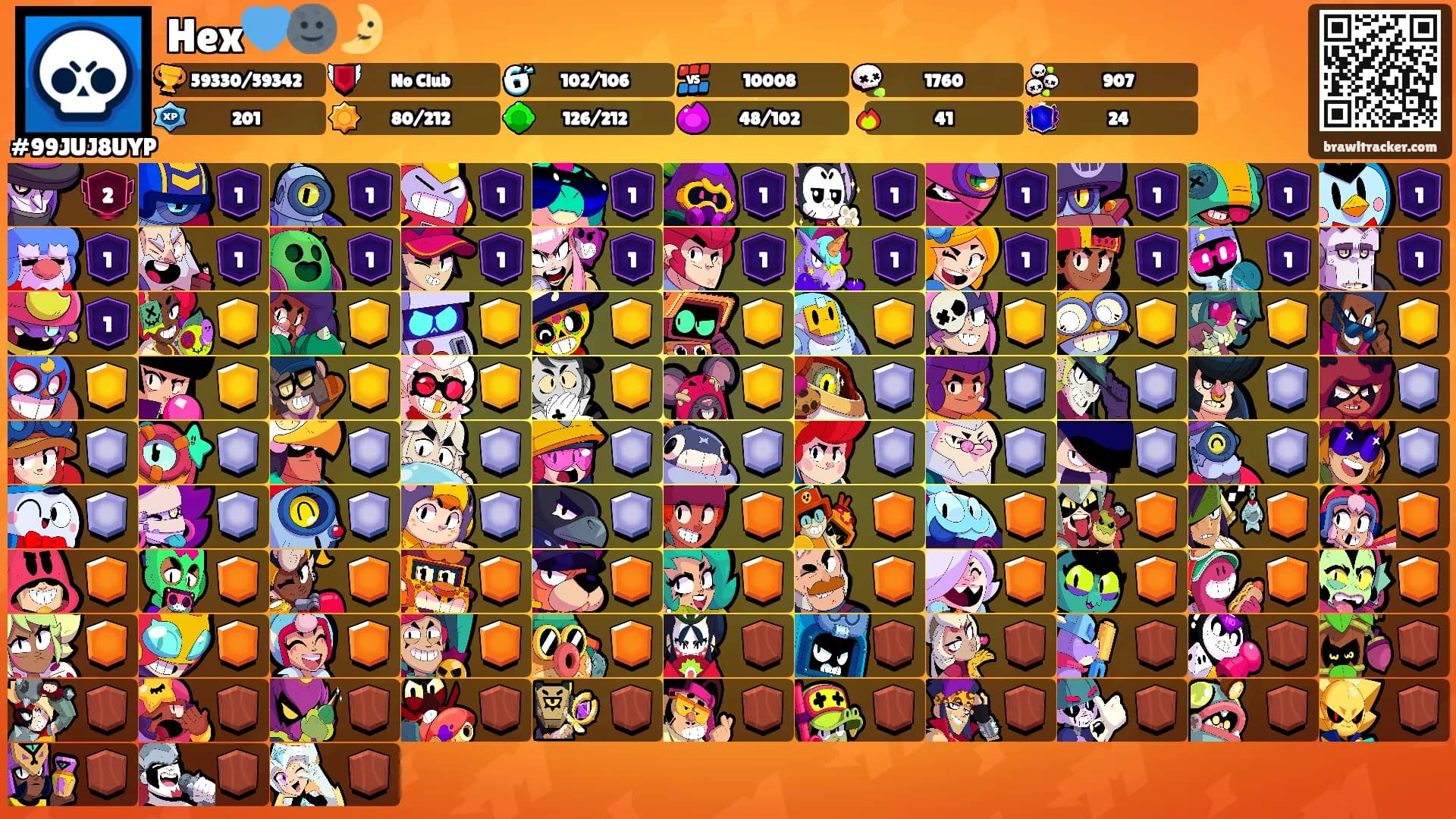 Hex💙🌚🌛's Ranks