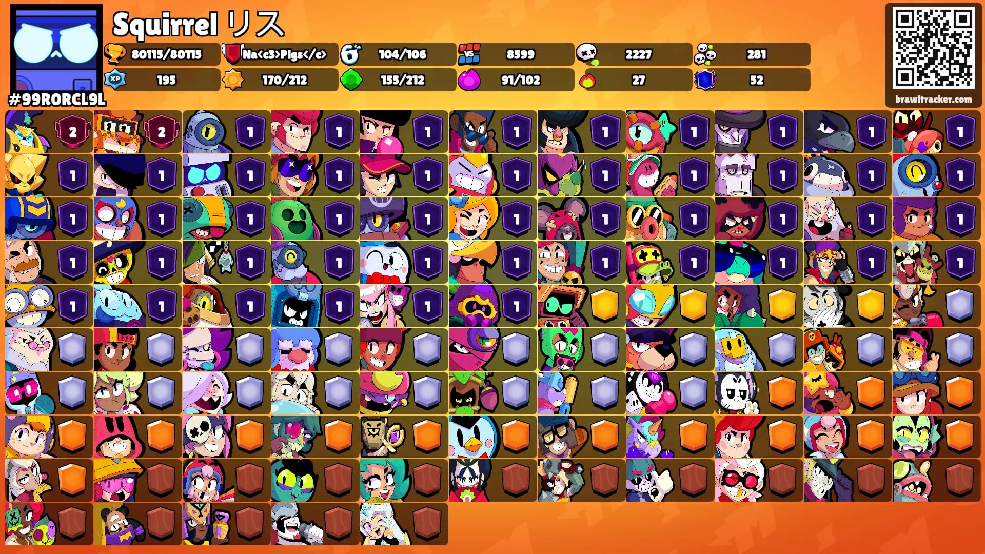 Squirrel リス's Ranks
