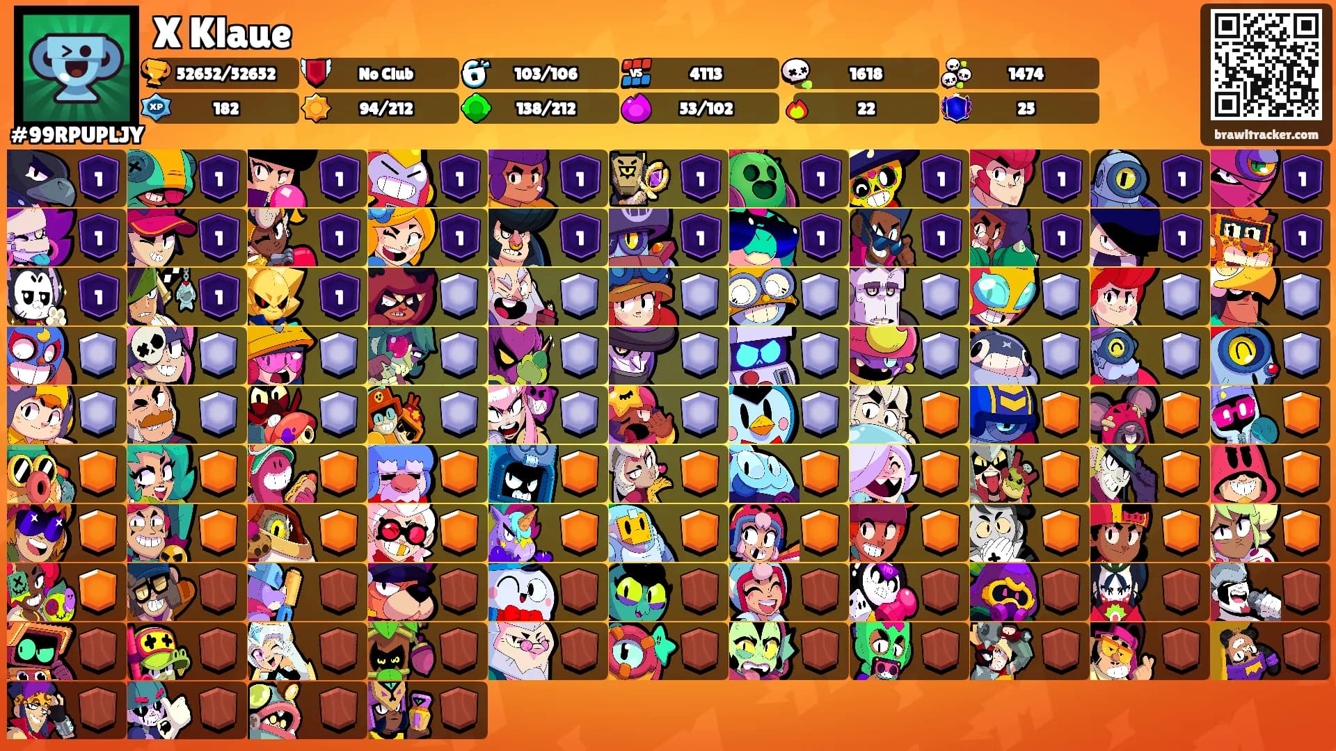 X Klaue's Ranks
