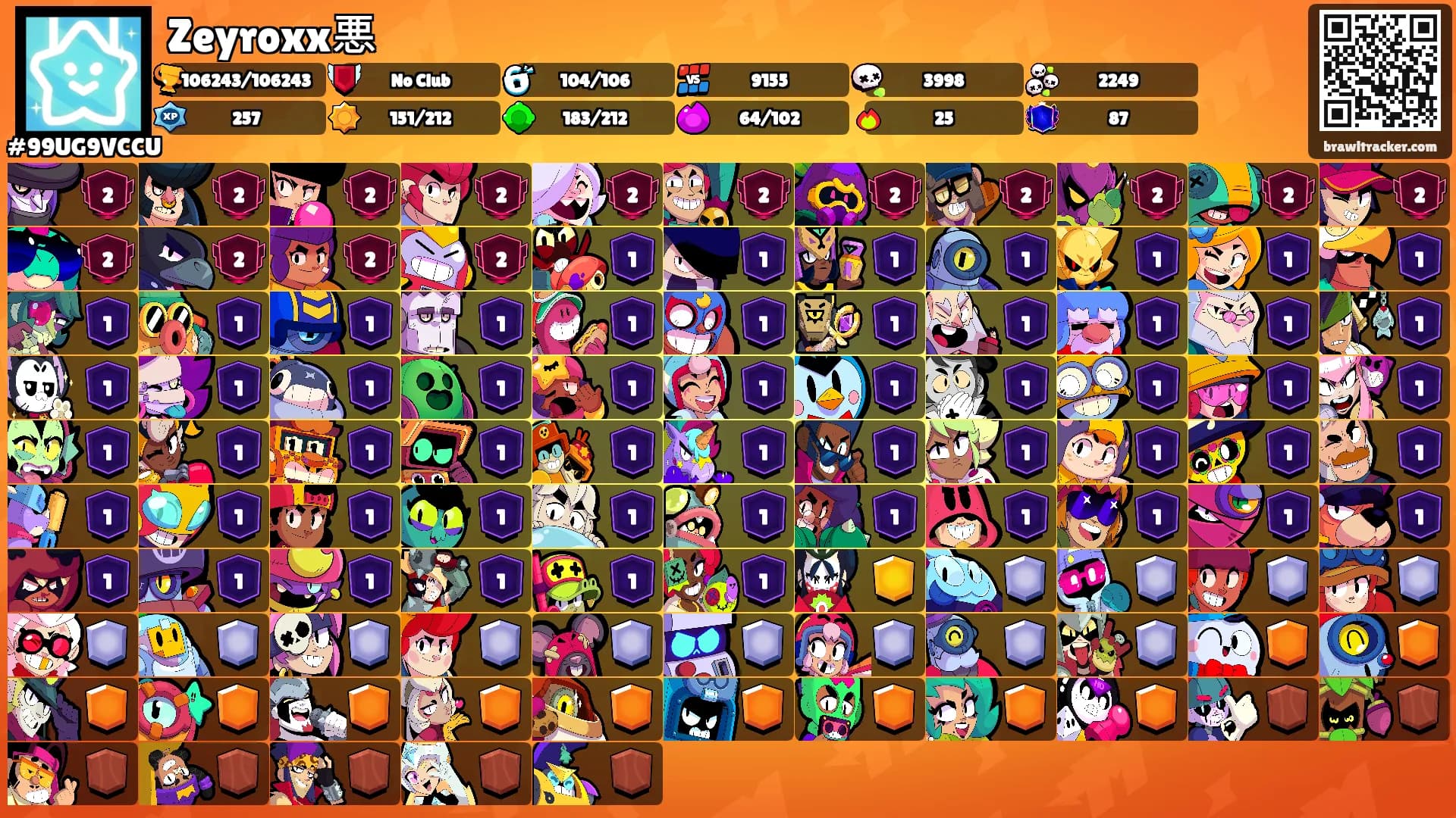 Zeyroxx悪's Ranks
