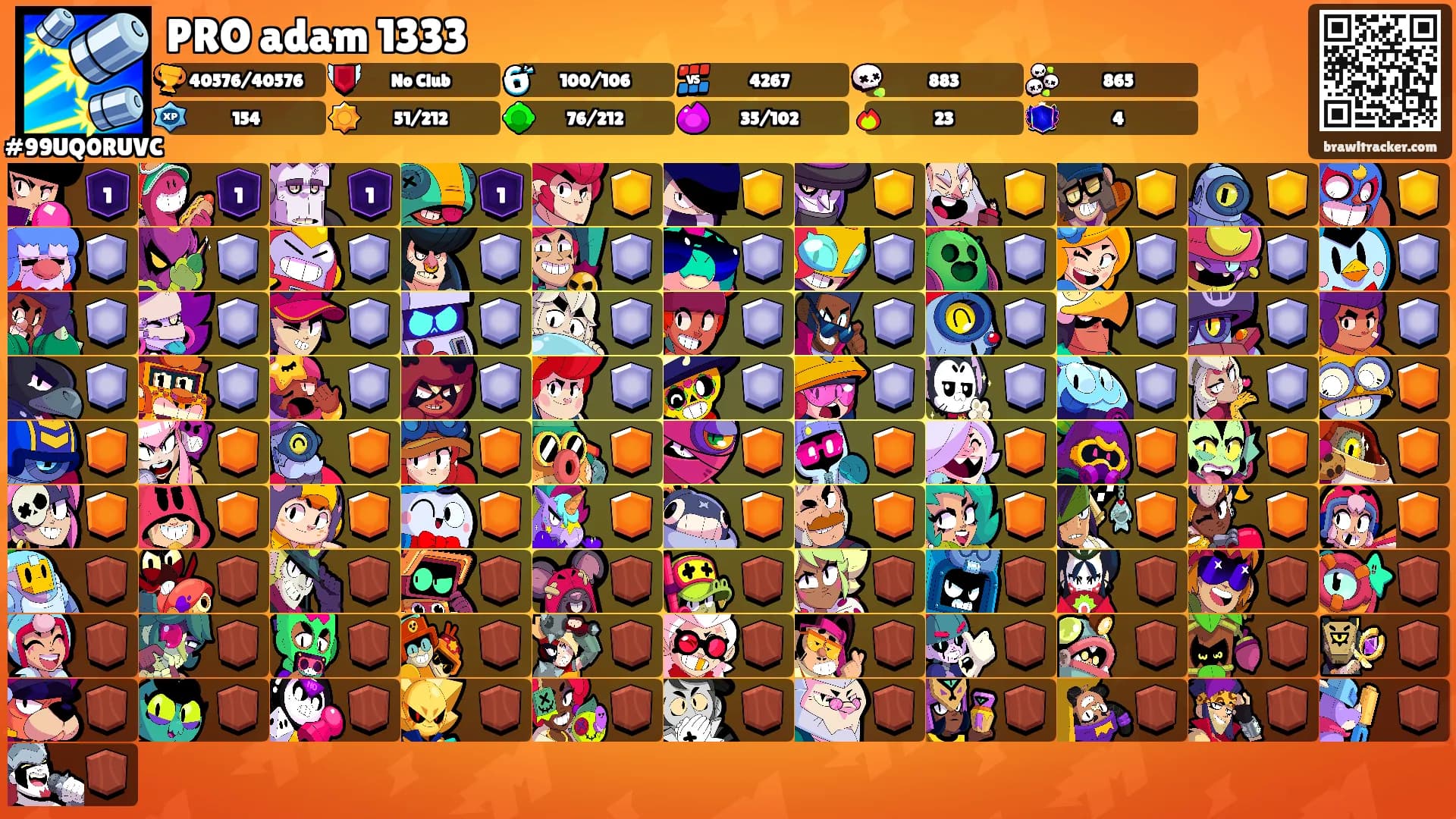 PRO adam 1333's Ranks