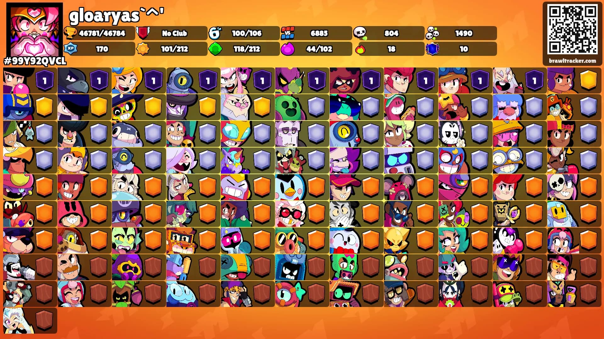 gloaryas`^''s Ranks