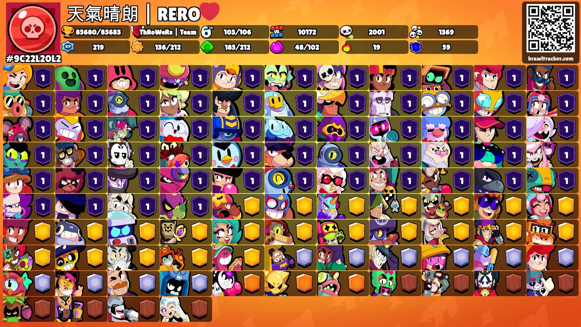 天氣晴朗 | RERO❤️'s Ranks