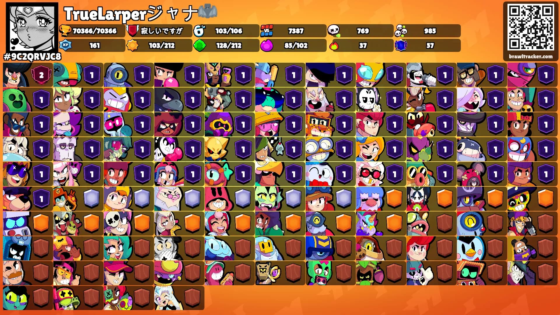 TrueLarperジャナ🦇's Ranks