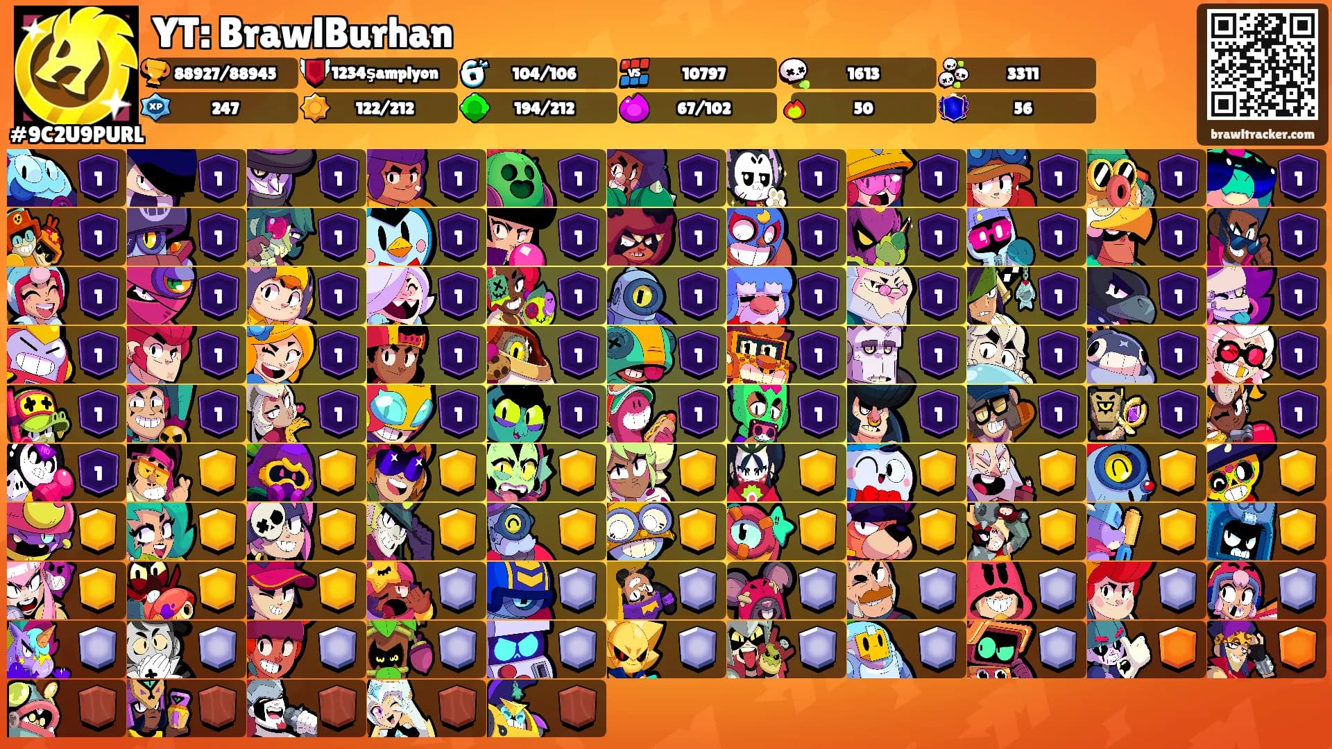 YT: BrawlBurhan's Ranks