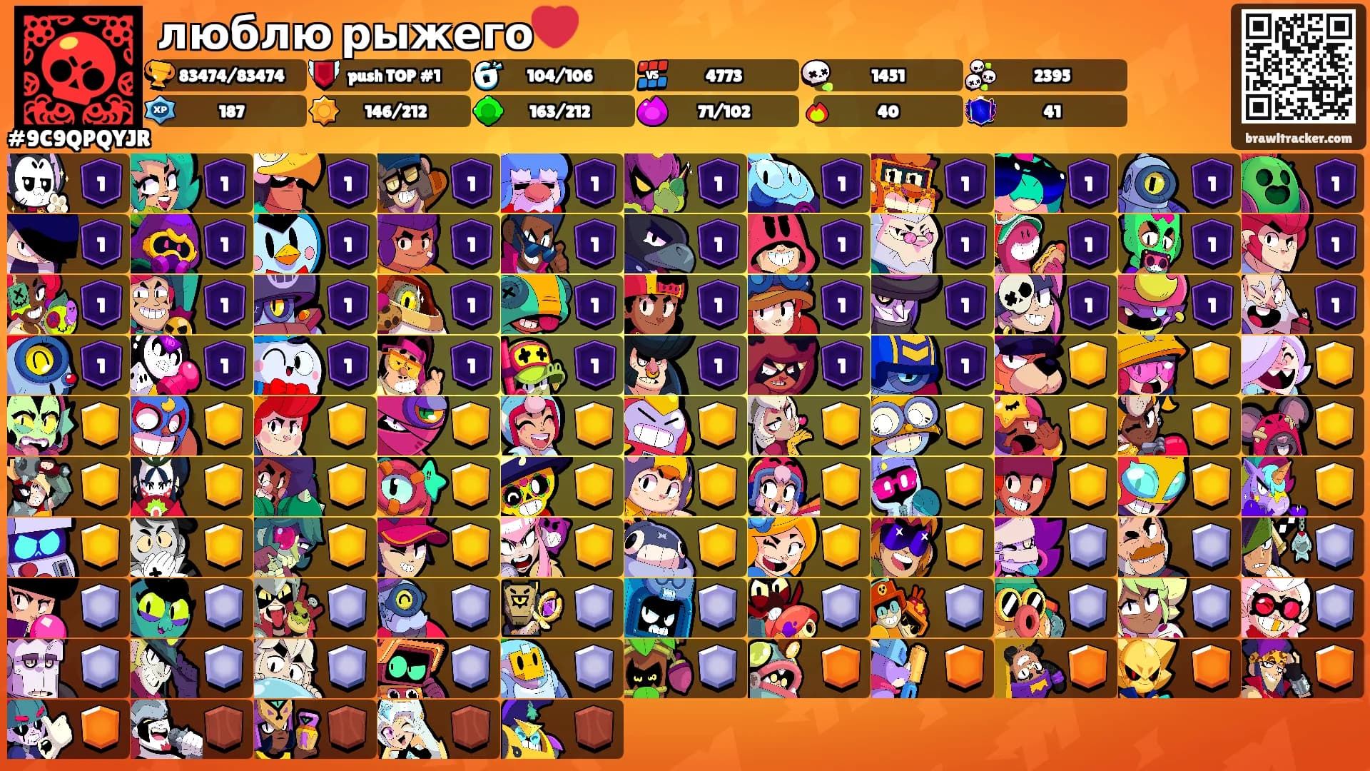 люблю рыжего❤️'s Ranks