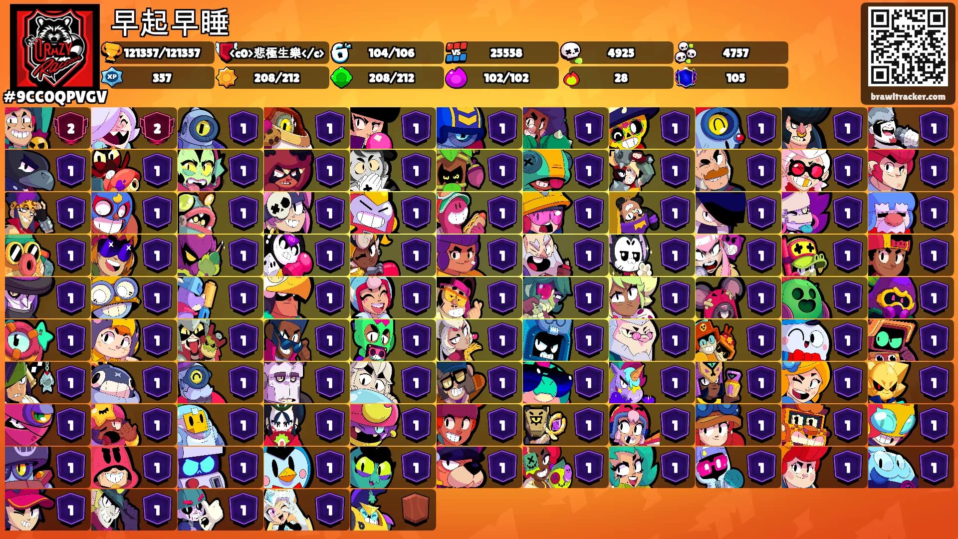 早起早睡's Ranks