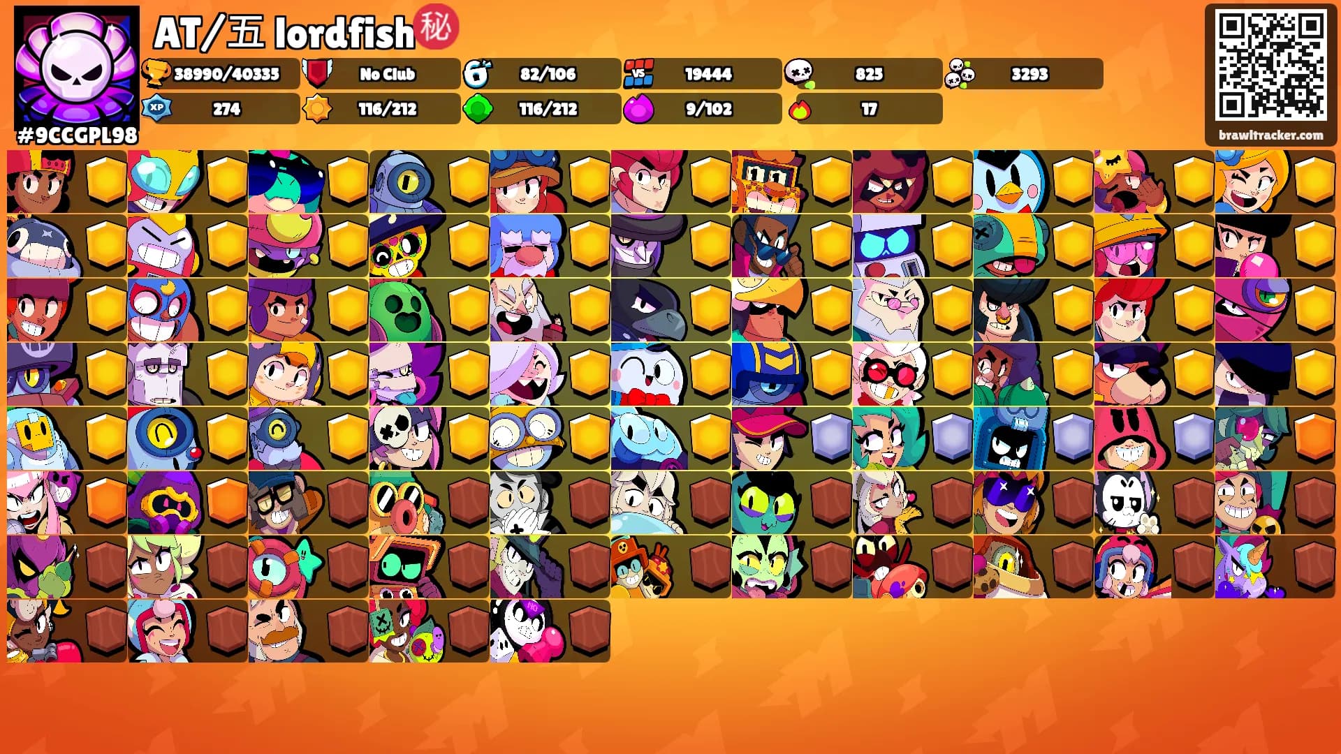AT/五 lordfish㊙️'s Ranks
