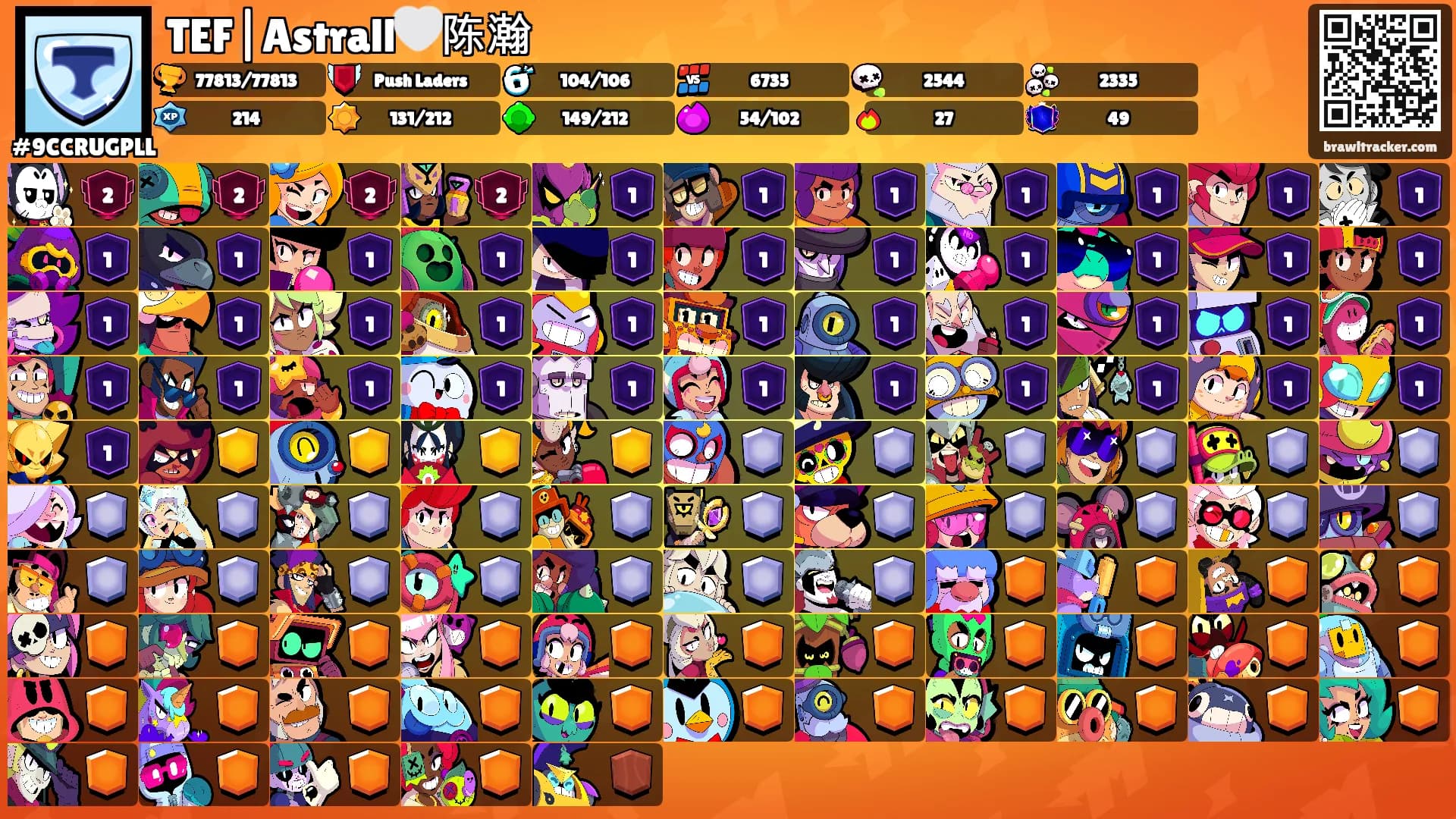 TEF|Astrall🤍陈瀚's Ranks