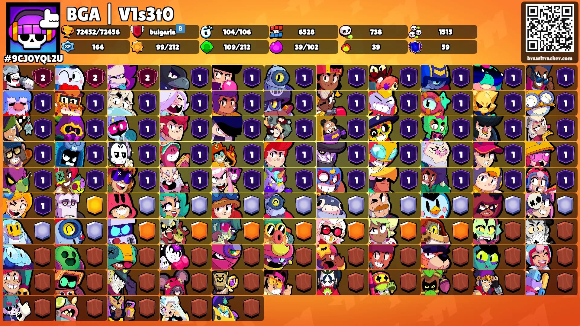 BGA | V1s3t0's Ranks