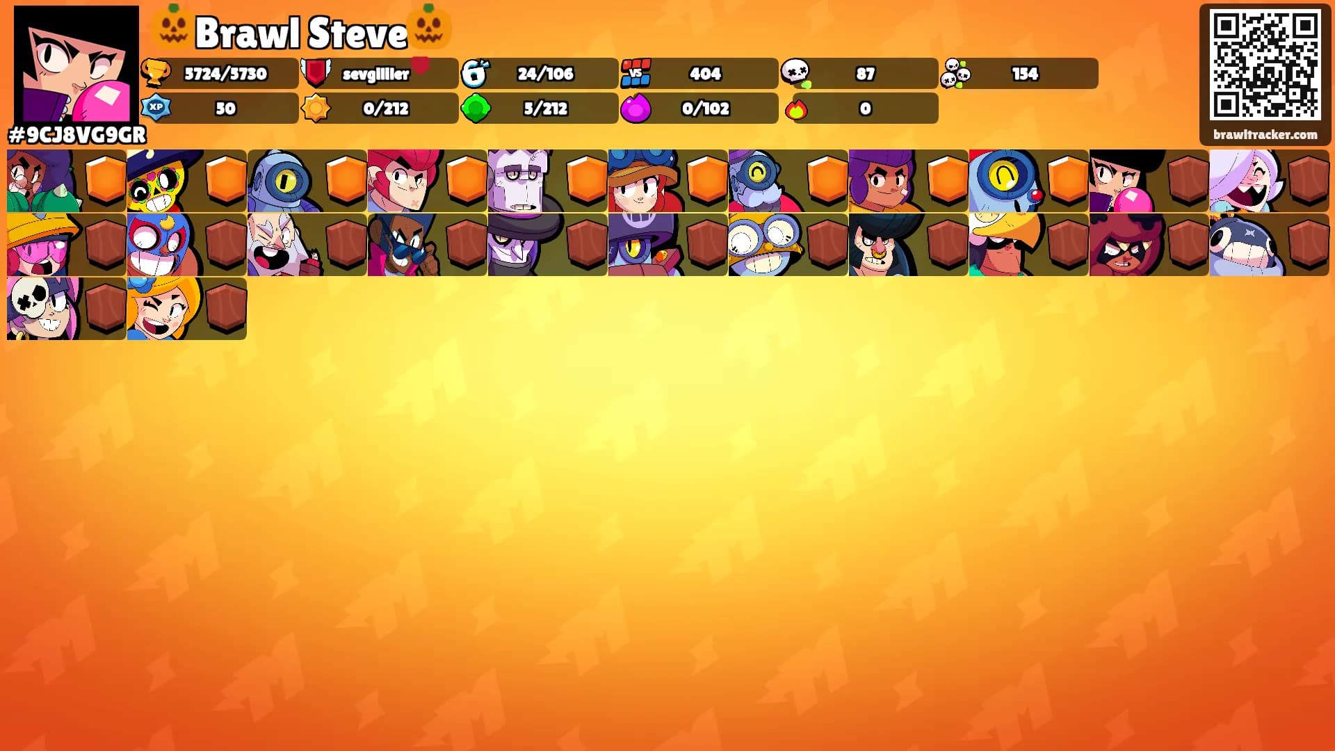 🎃Brawl Steve🎃's Ranks