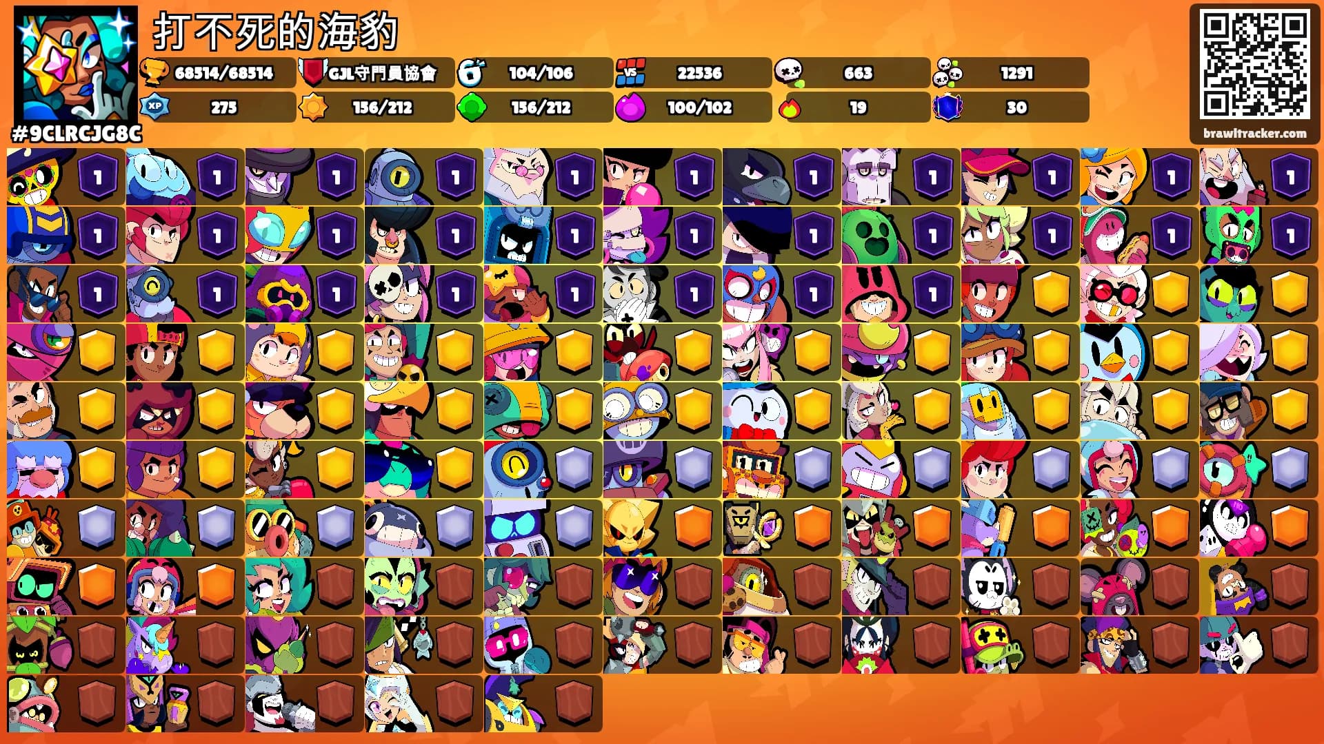打不死的海豹's Ranks