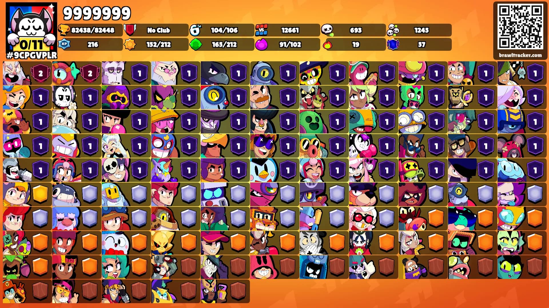 9999999's Ranks