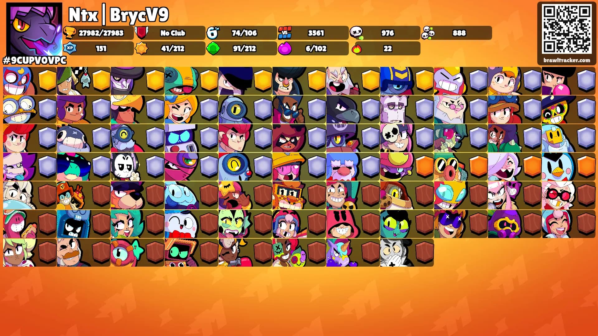 Ntx|BrycV9's Ranks