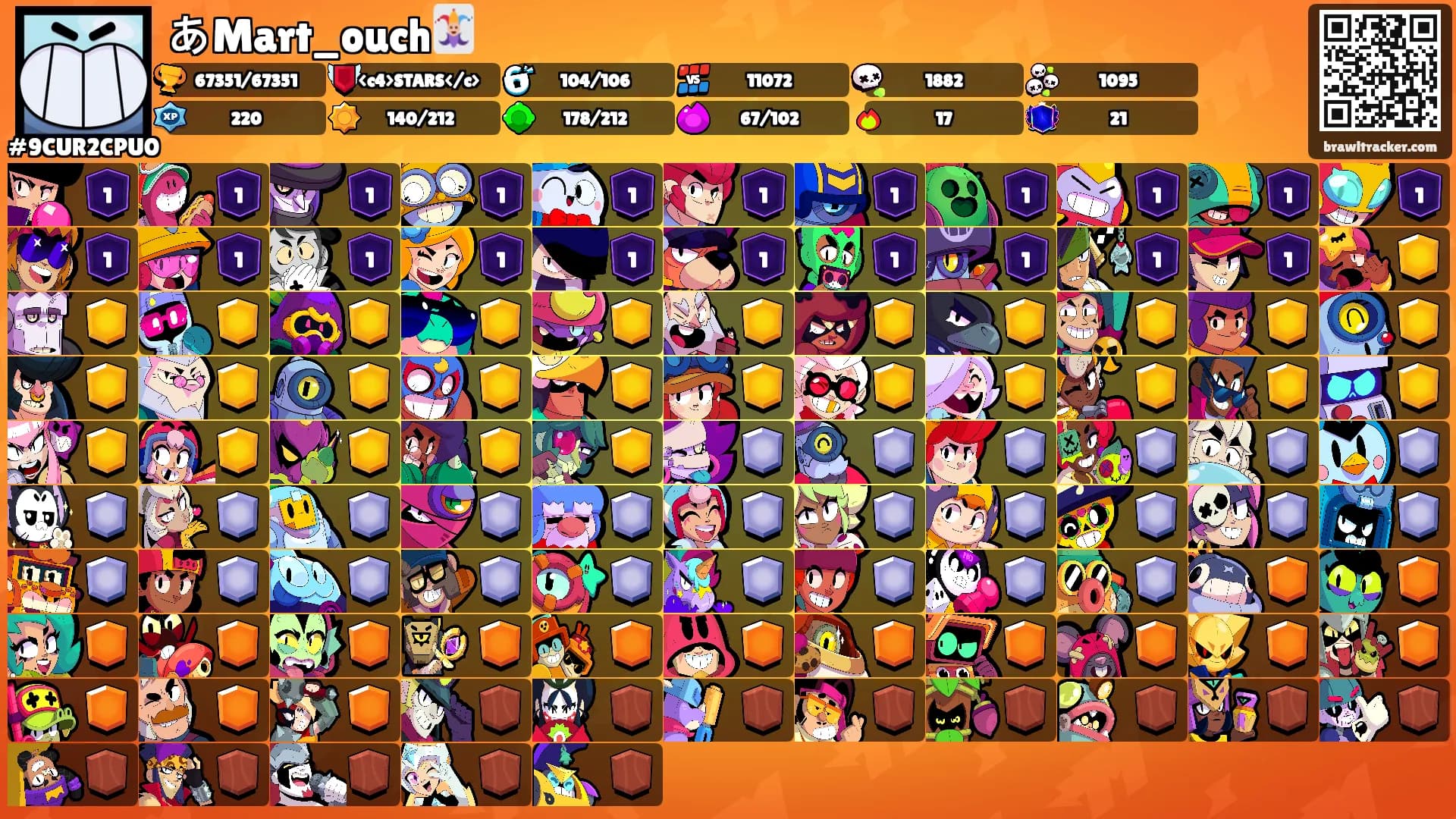 あMart_ouch🃏's Ranks