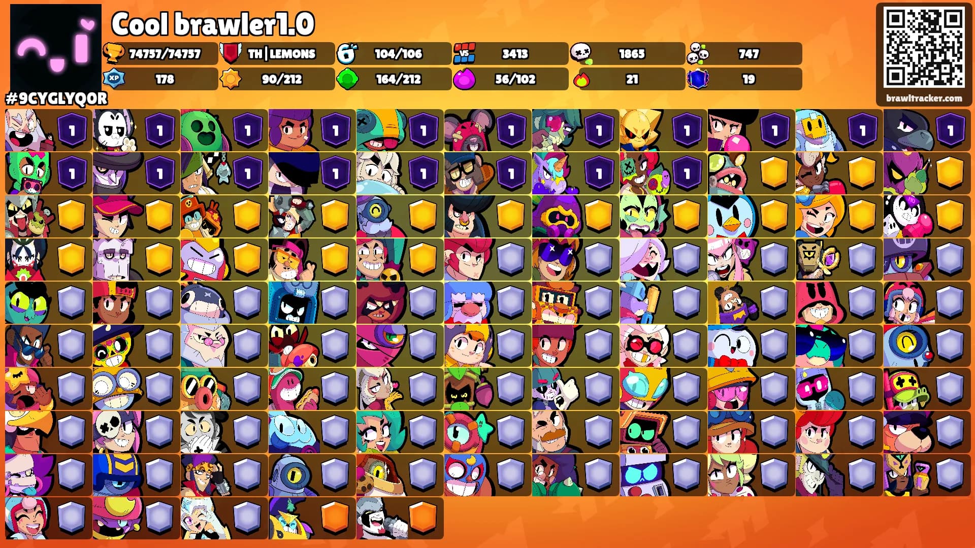 Cool brawler1.0's Ranks