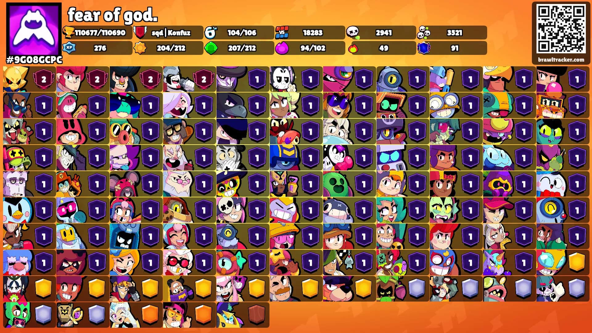 fear of god.'s Ranks